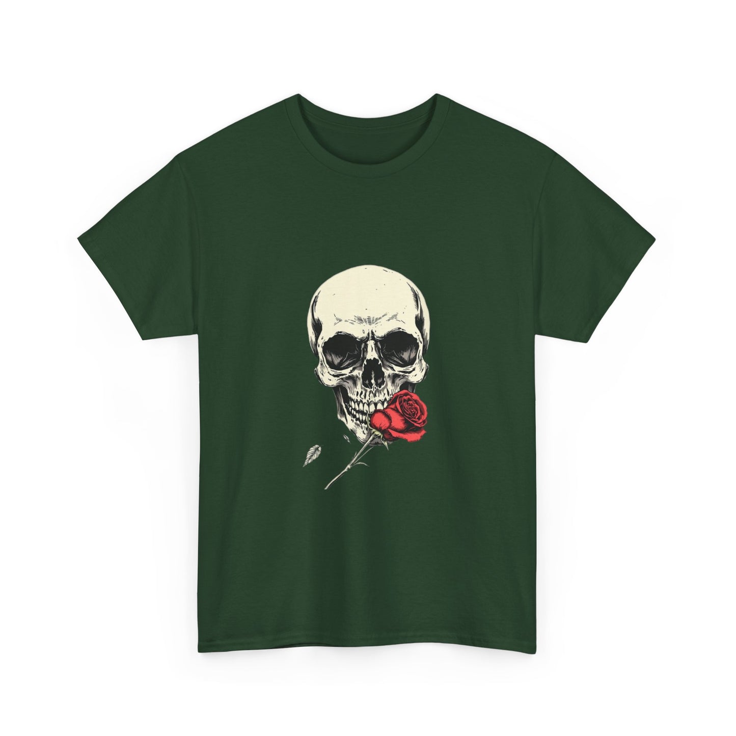 Gothic Y2k Skull Rose Unisex Tee