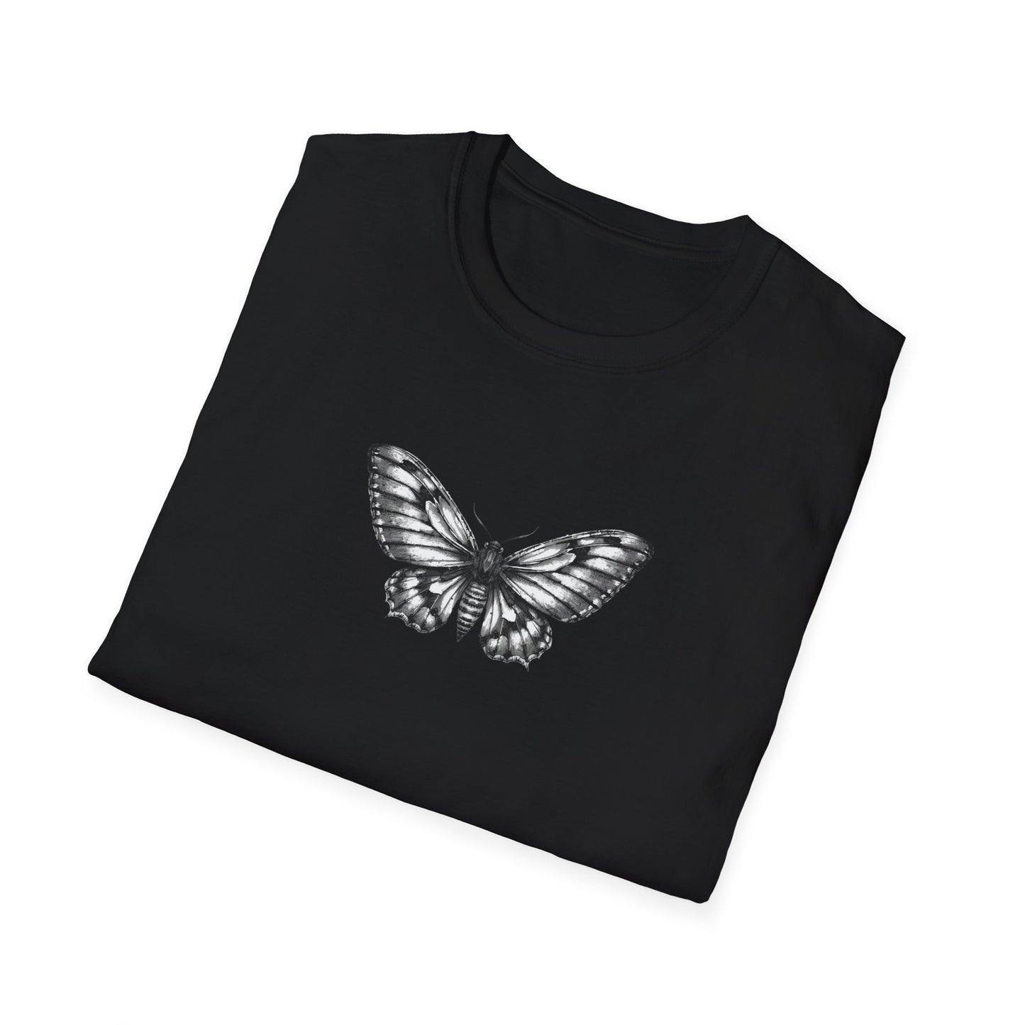 Gothic Y2k Moth Unisex Softstyle T-Shirt