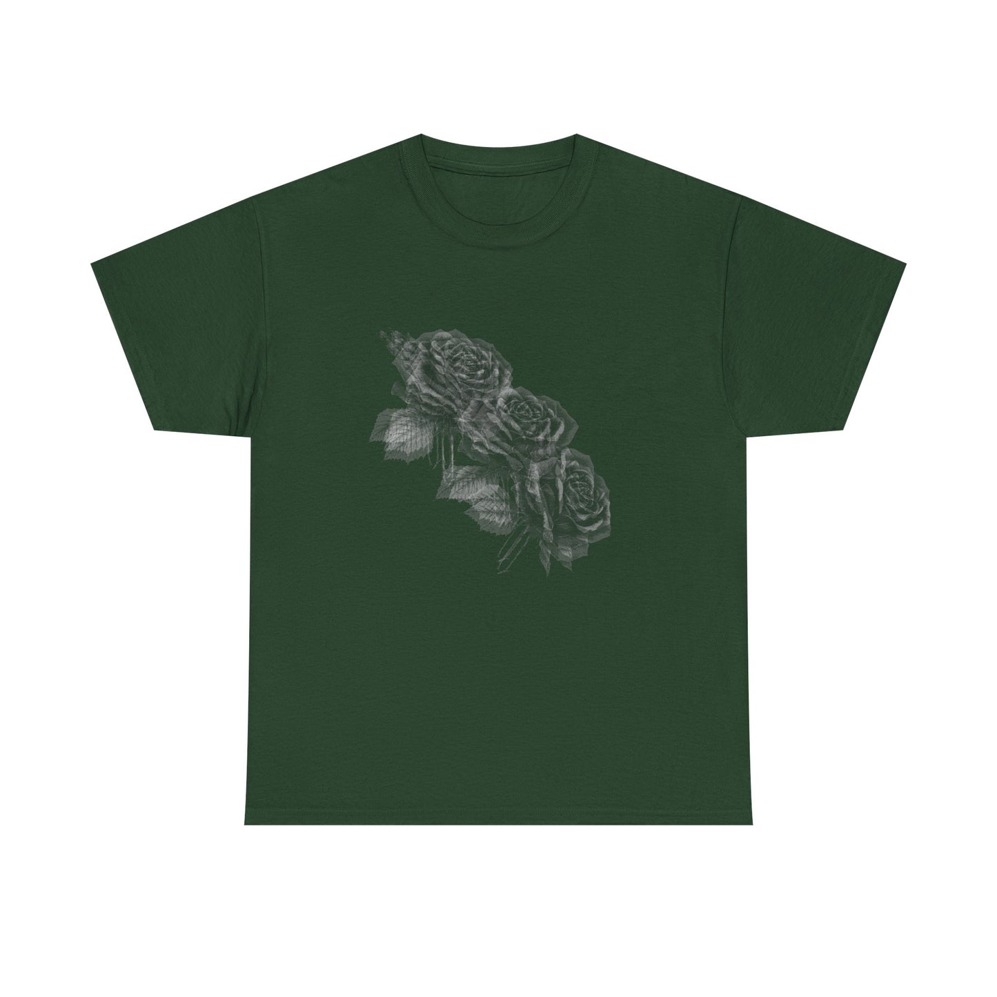 Y2k Gothic Faded Rose Unisex Heavy Cotton Tee