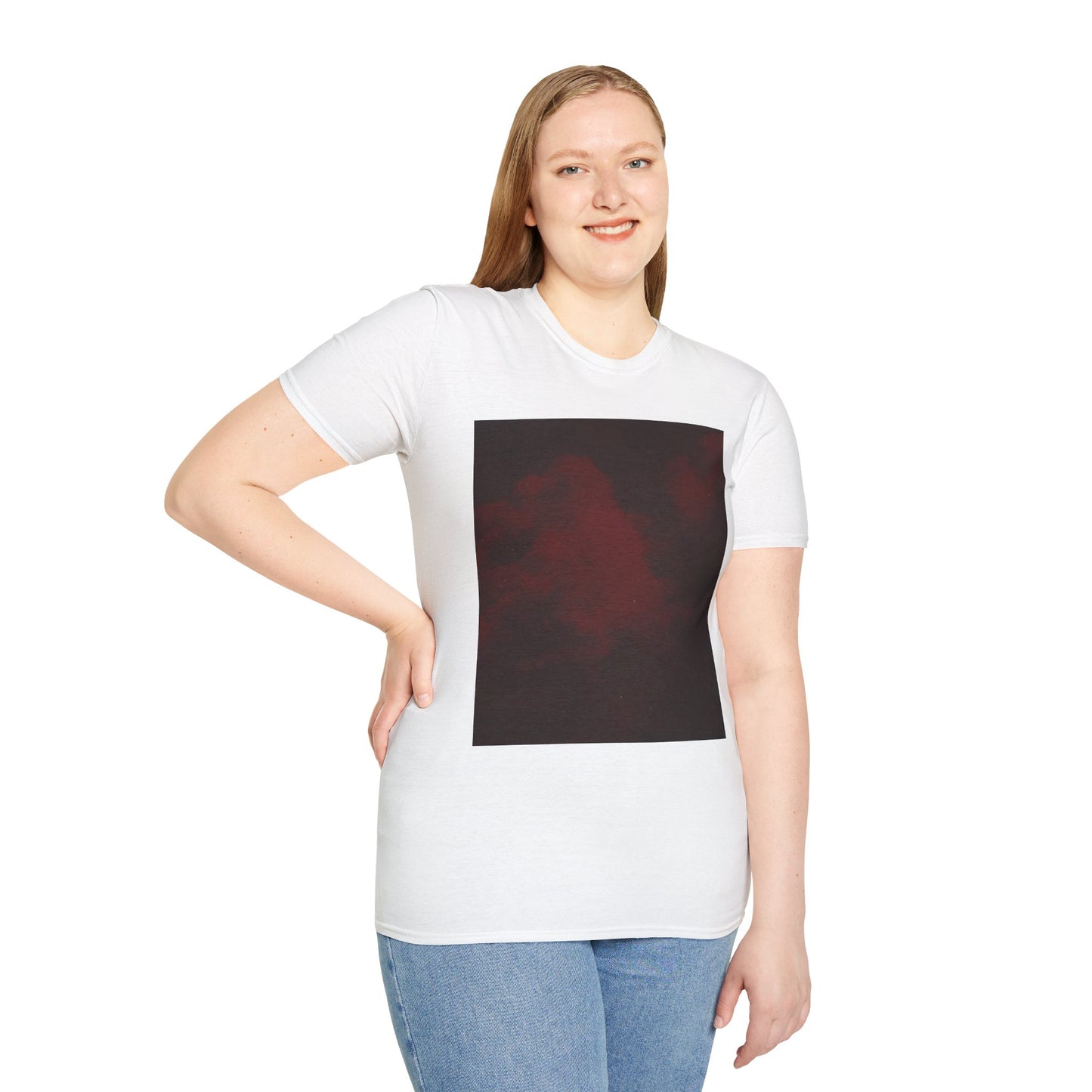 Cloud Series Unisex Softstyle T-Shirt with Abstract Design