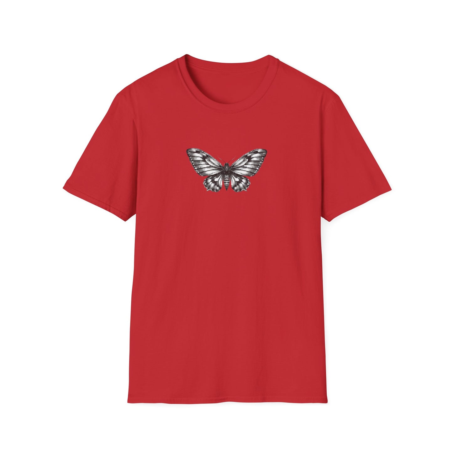 Gothic Y2k Moth Unisex Softstyle T-Shirt