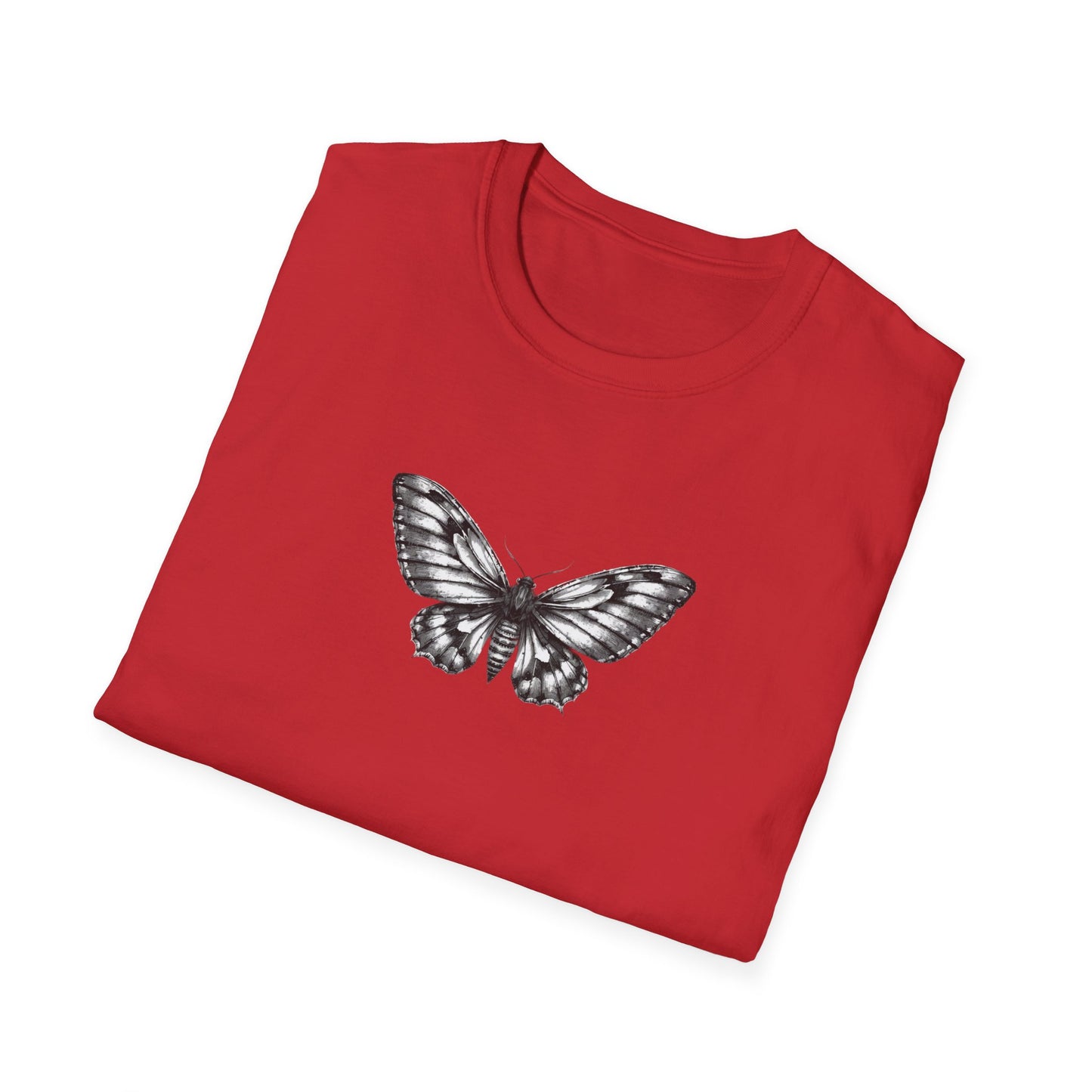 Gothic Y2k Moth Unisex Softstyle T-Shirt