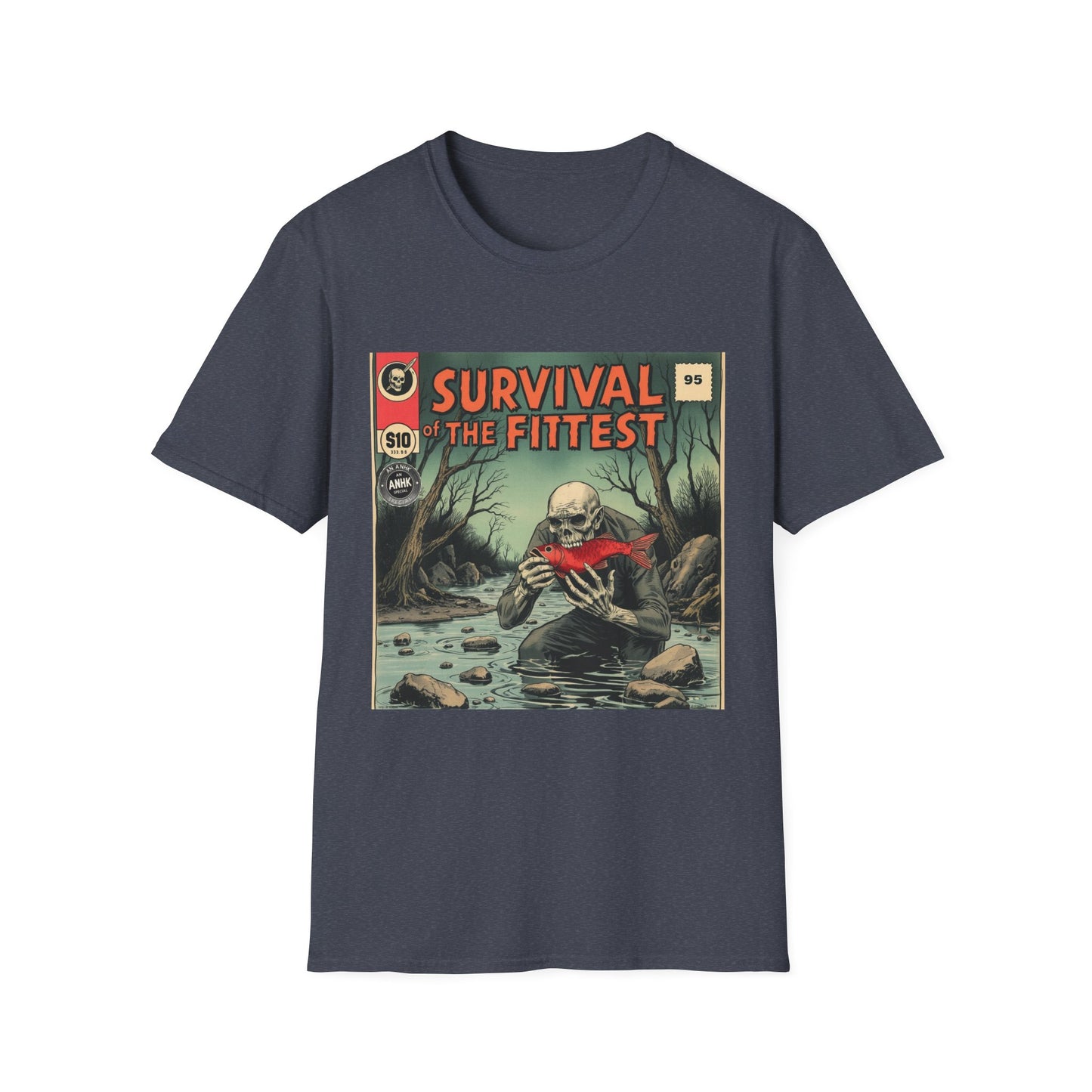 Vintage Comic Cover 'Survival' T-Shirt, Retro Style Tee