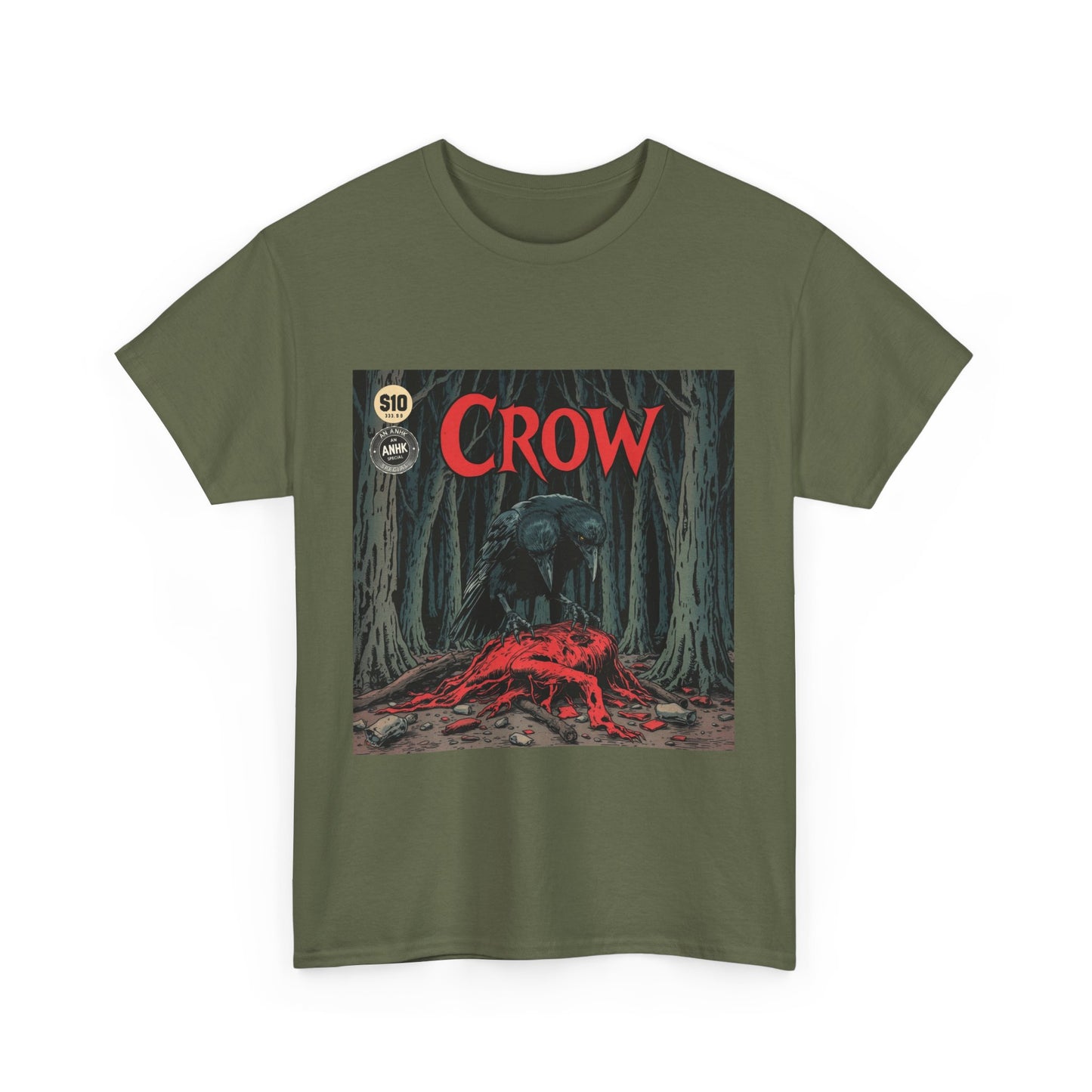 Vintage Comic Cover Crow Graphic Tee