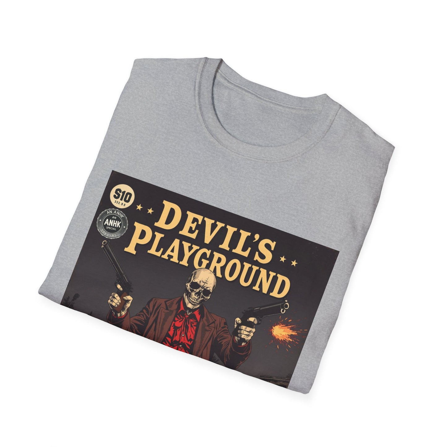 Vintage Comic Cover 'Devil's Playground' Graphic Tee