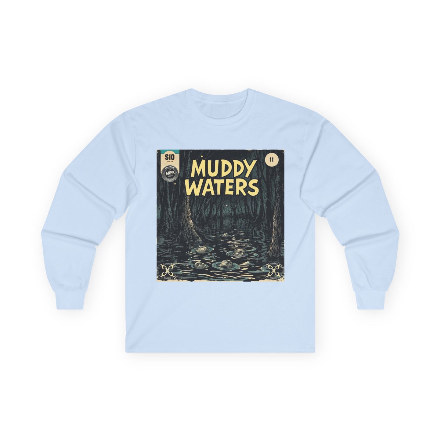 Vintage Comic Cover 'Muddy Waters' Long Sleeve Tee