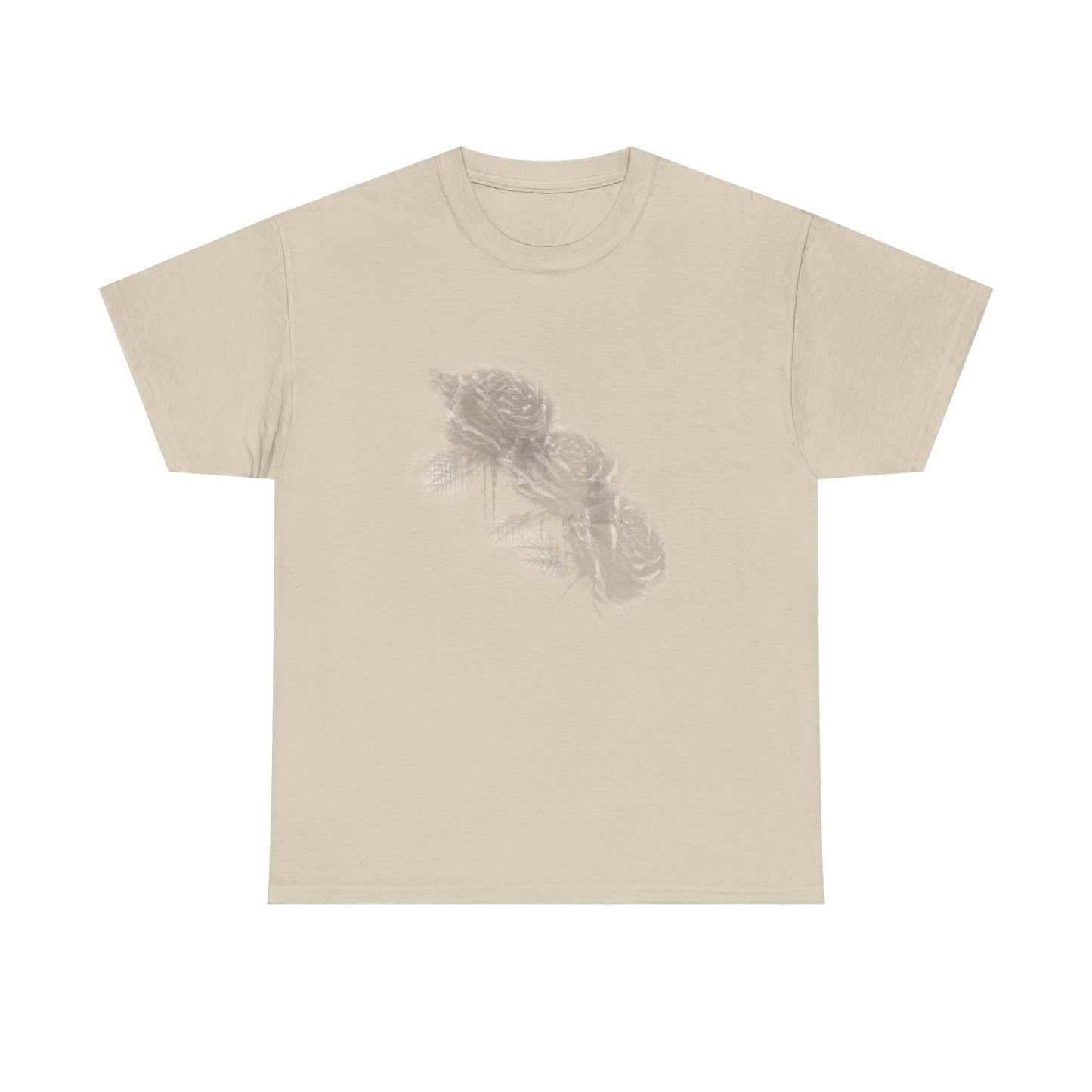 Y2k Gothic Faded Rose Unisex Heavy Cotton Tee