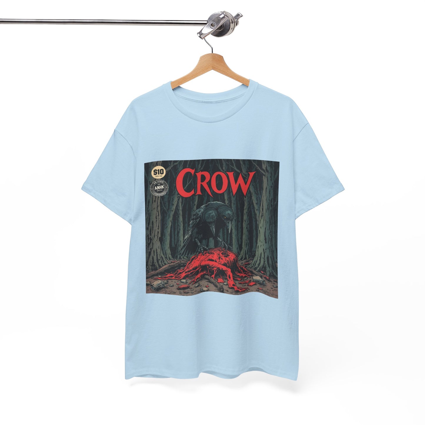 Vintage Comic Cover Crow Graphic Tee