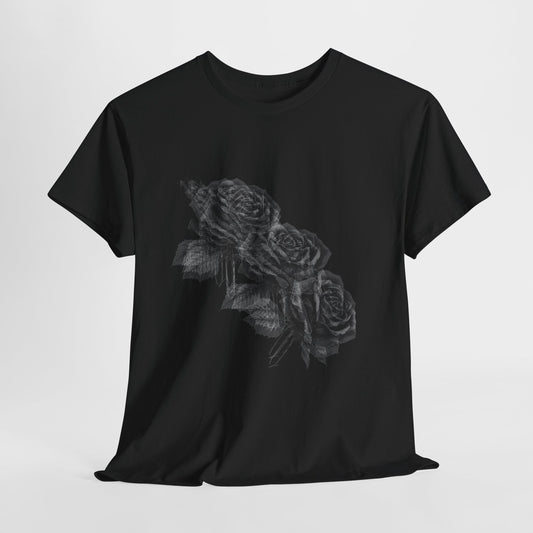 Y2k Gothic Faded Rose Unisex Heavy Cotton Tee