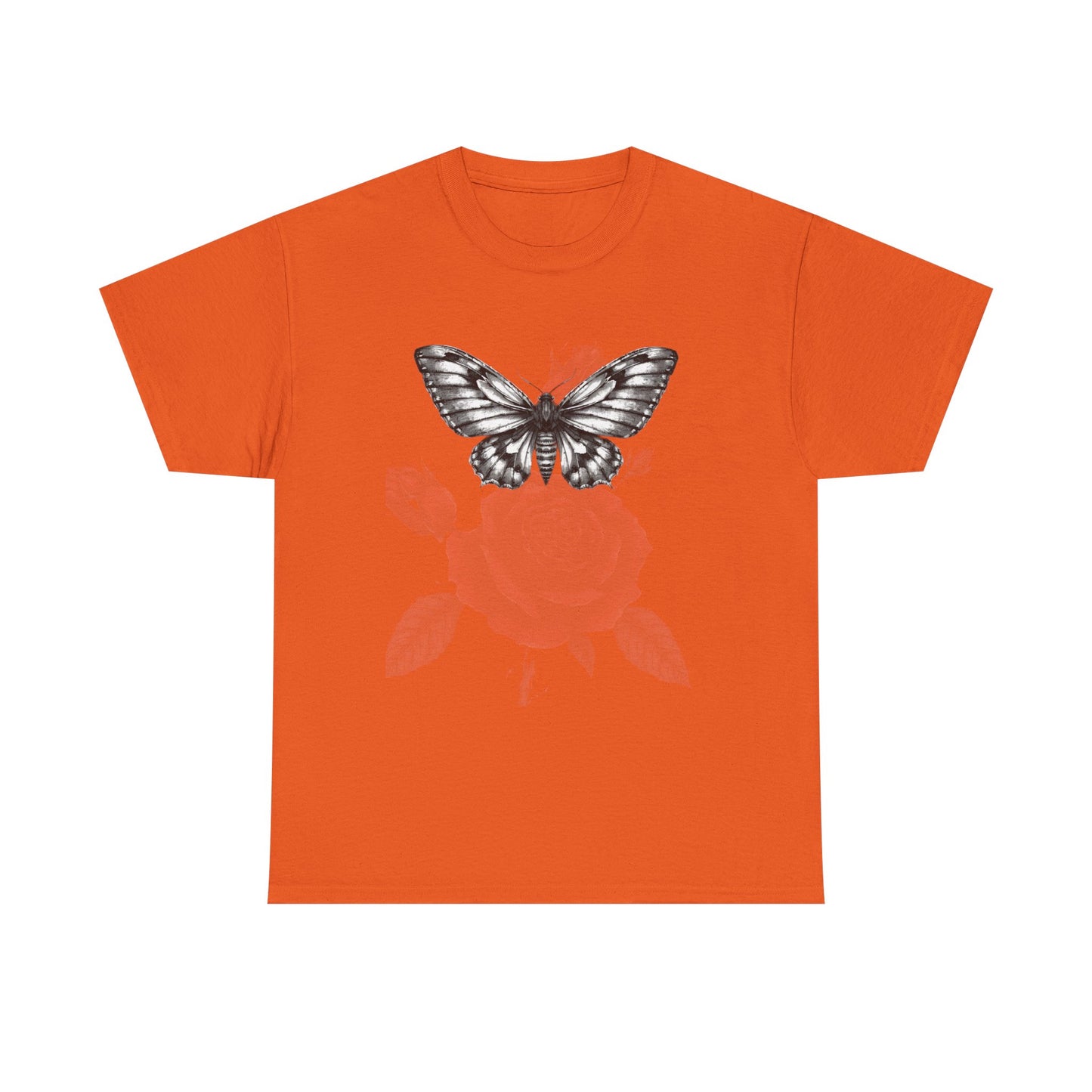 Gothic Y2k Butterfly Graphic Unisex Heavy Cotton Tee