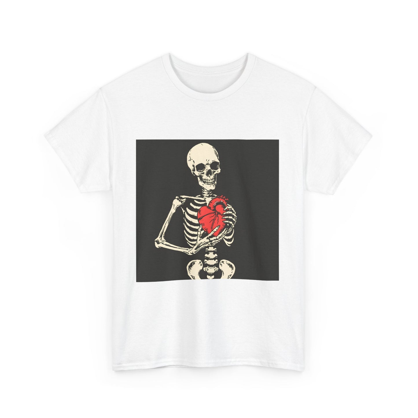 Skelly Goth Heart Unisex Heavy Cotton Tee