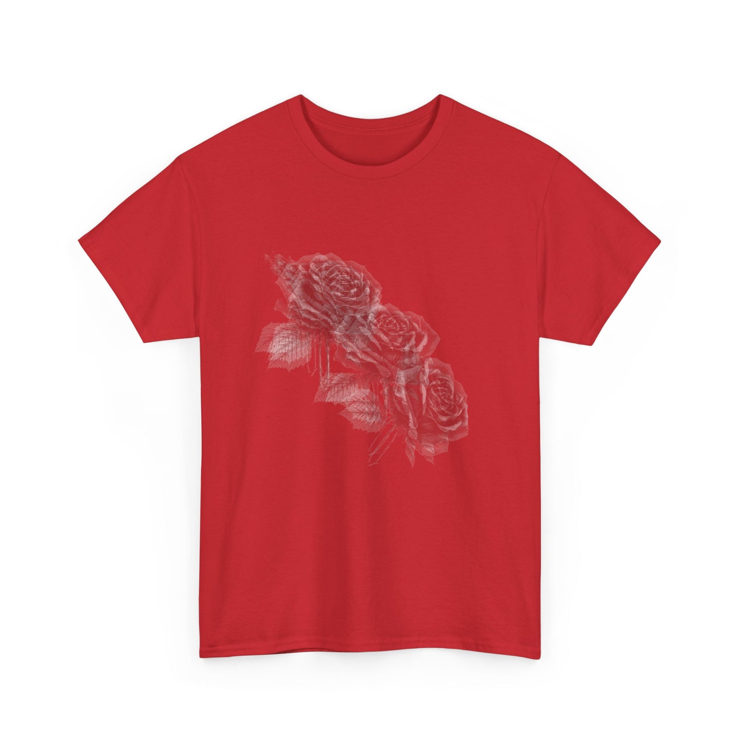 Y2k Gothic Faded Rose Unisex Heavy Cotton Tee