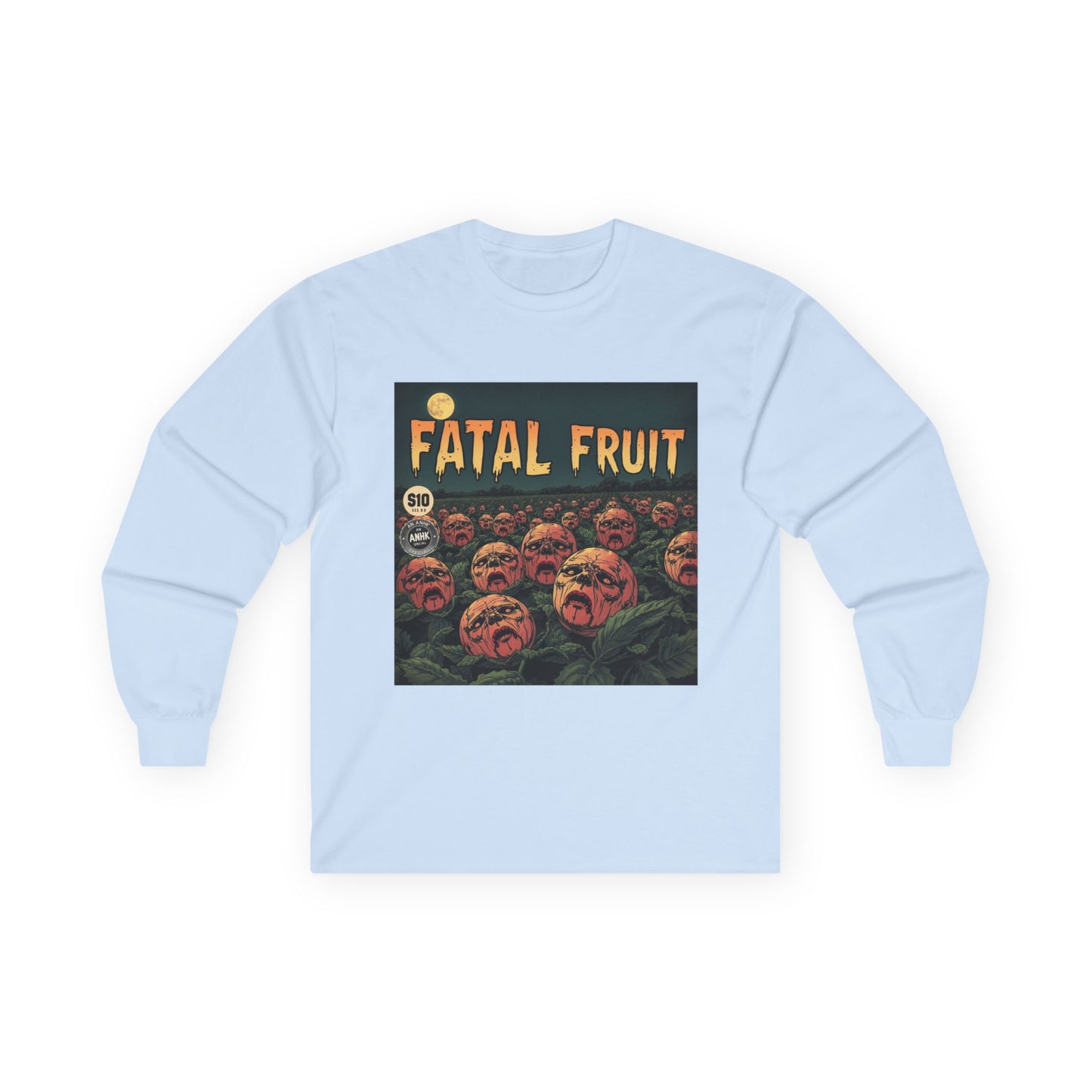 Vintage Comic Cover Fatal Fruit Unisex Long Sleeve Tee