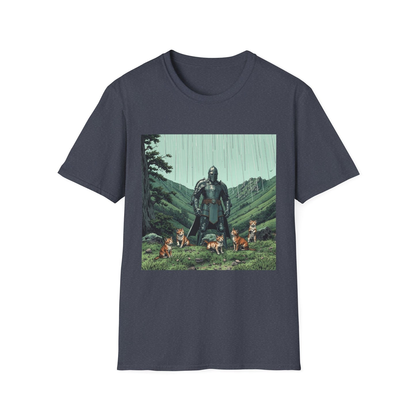 Vintage Comic Cover 'Knight Of Cats' T-Shirt