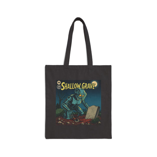 Cotton Canvas Tote Bag 'Shallow Grave'