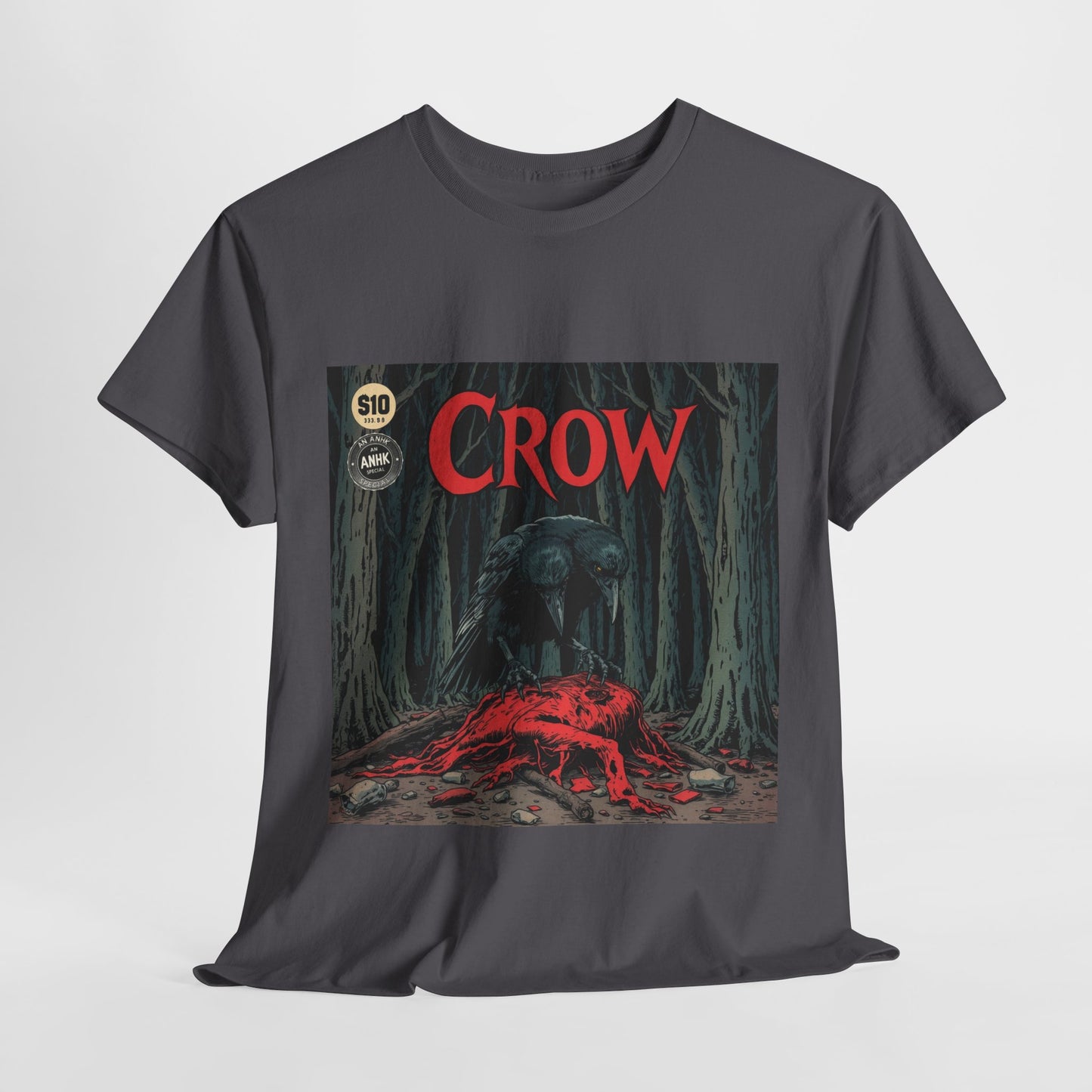 Vintage Comic Cover Crow Graphic Tee