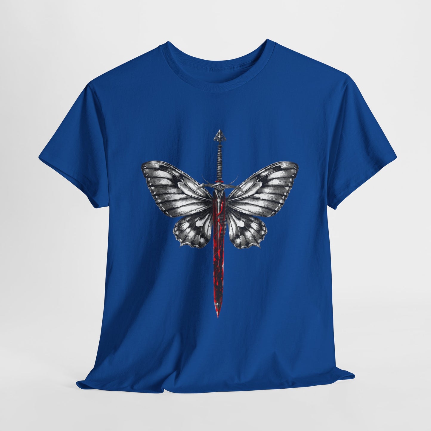 Gothic Y2k Butterfly Sword Graphic Tee