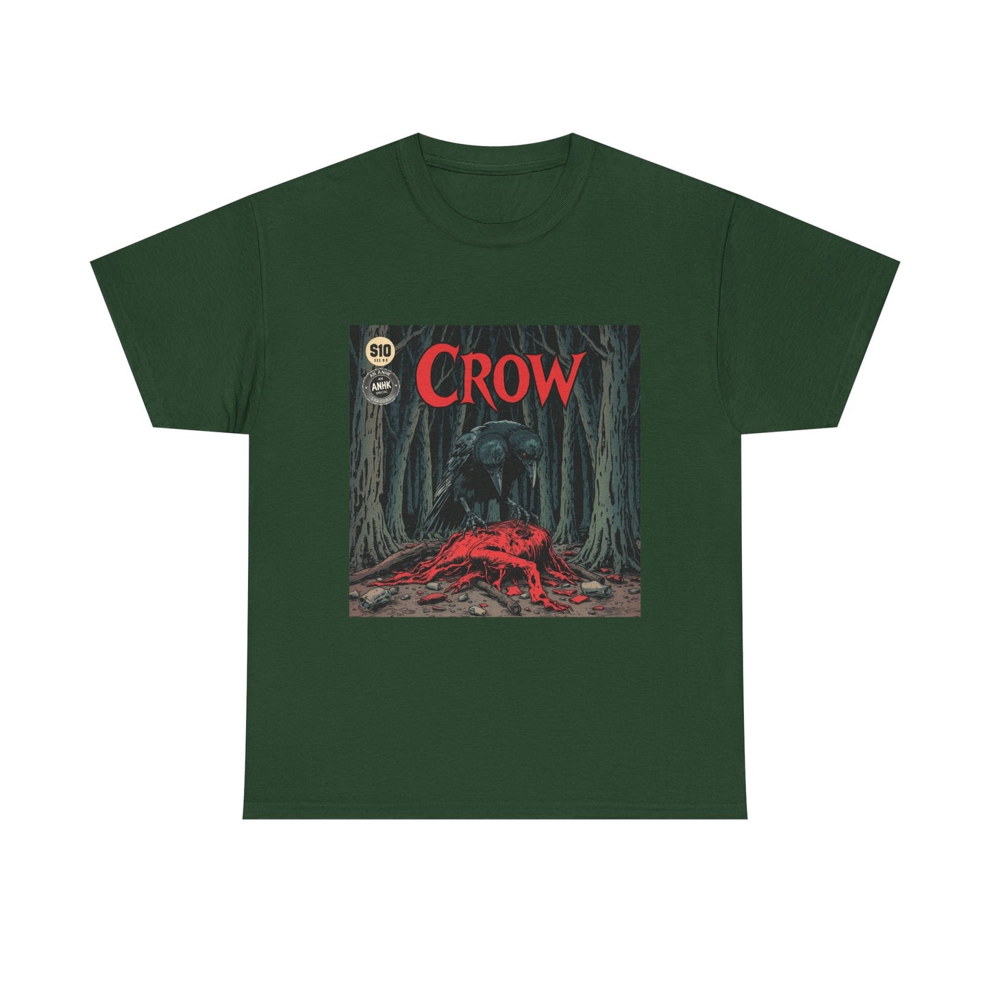 Vintage Comic Cover Crow Graphic Tee