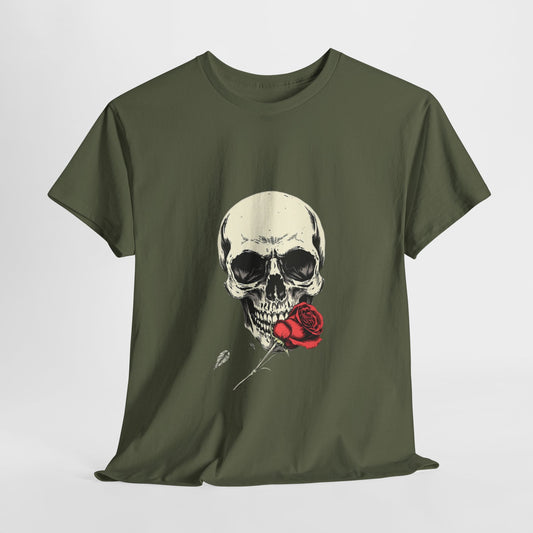 Gothic Y2k Skull Rose Unisex Tee
