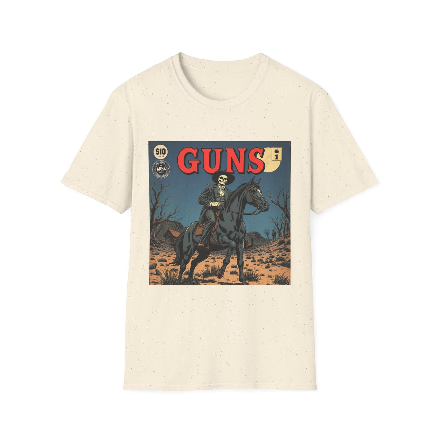 Vintage Comic Cover 'Guns' Graphic Tee
