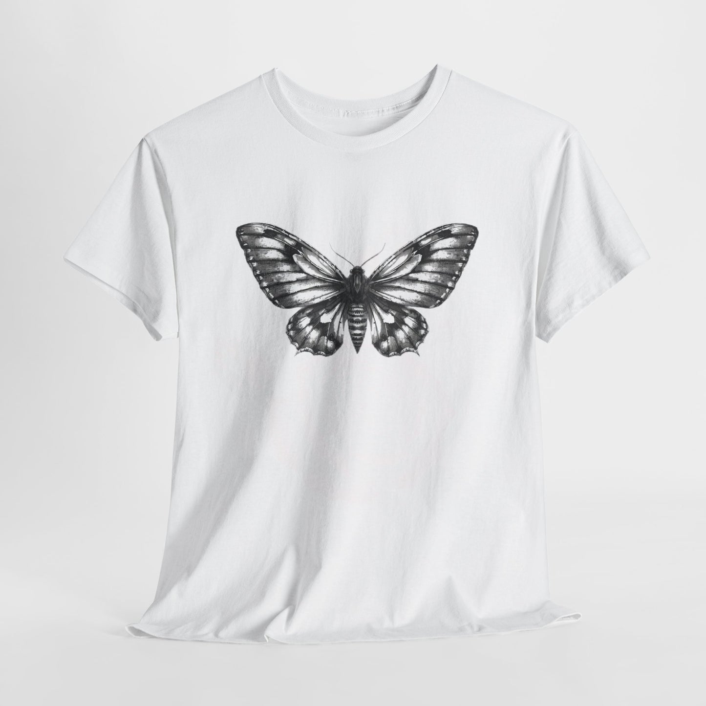 Gothic Y2k Butterfly Graphic Unisex Heavy Cotton Tee