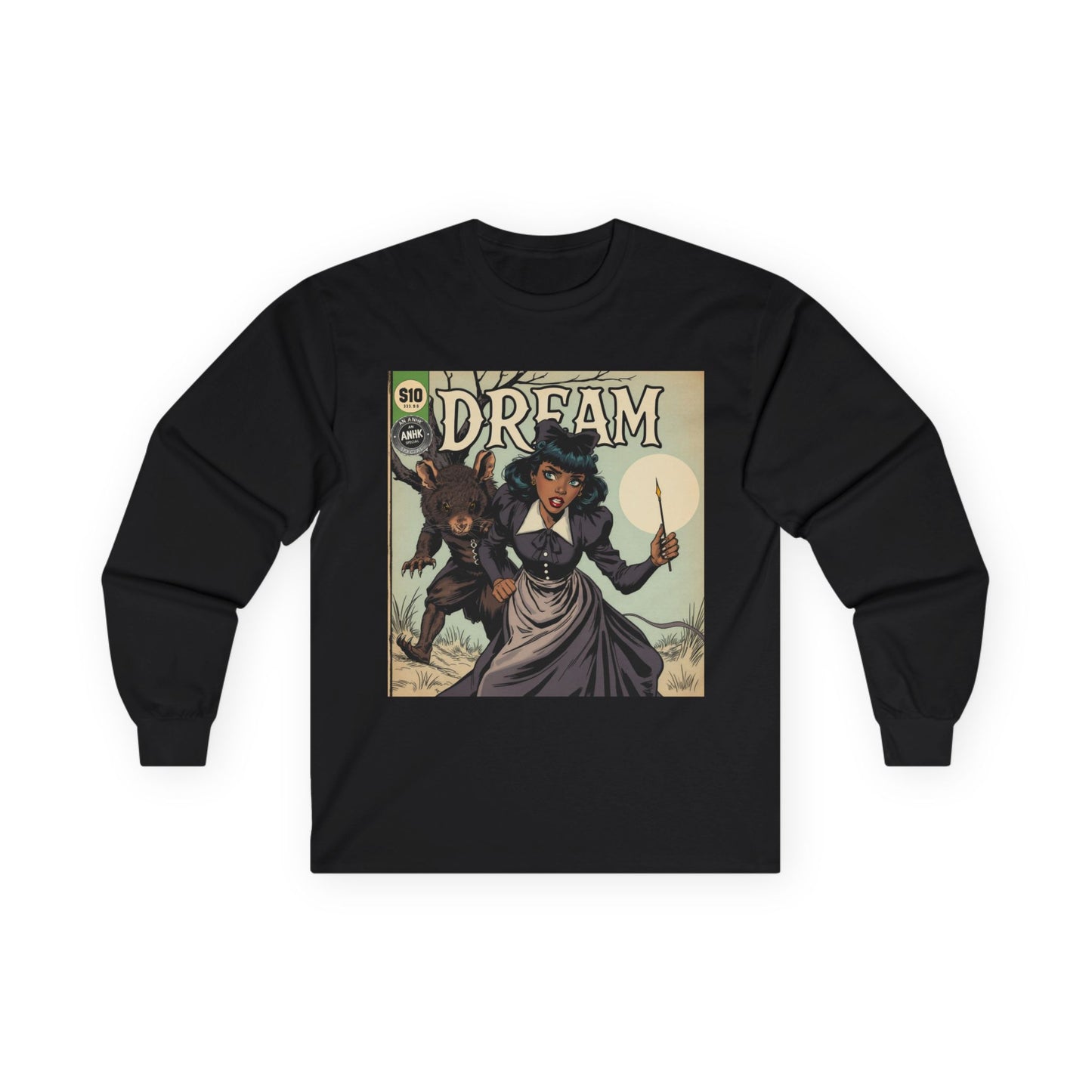 Vintage Comic Cover Dreamy Wonderland Unisex Long Sleeve Tee
