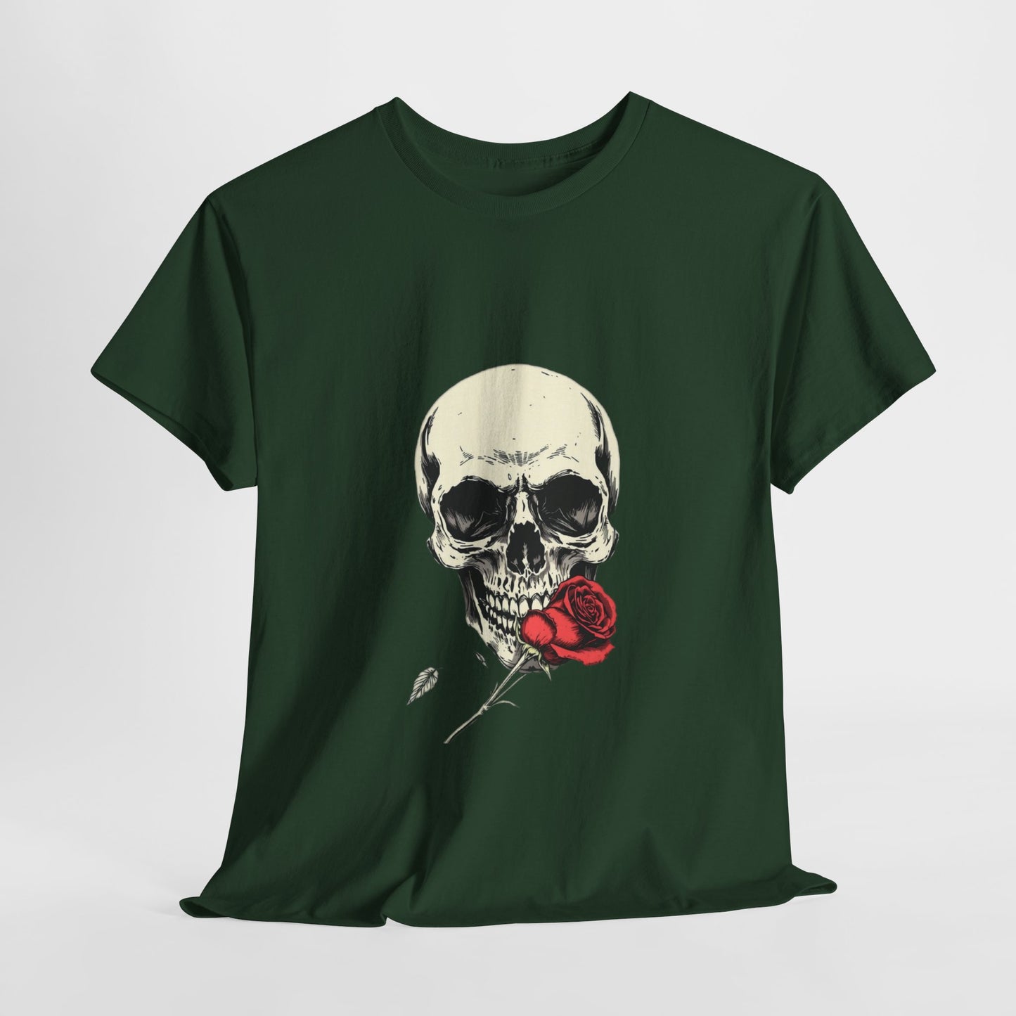 Gothic Y2k Skull Rose Unisex Tee