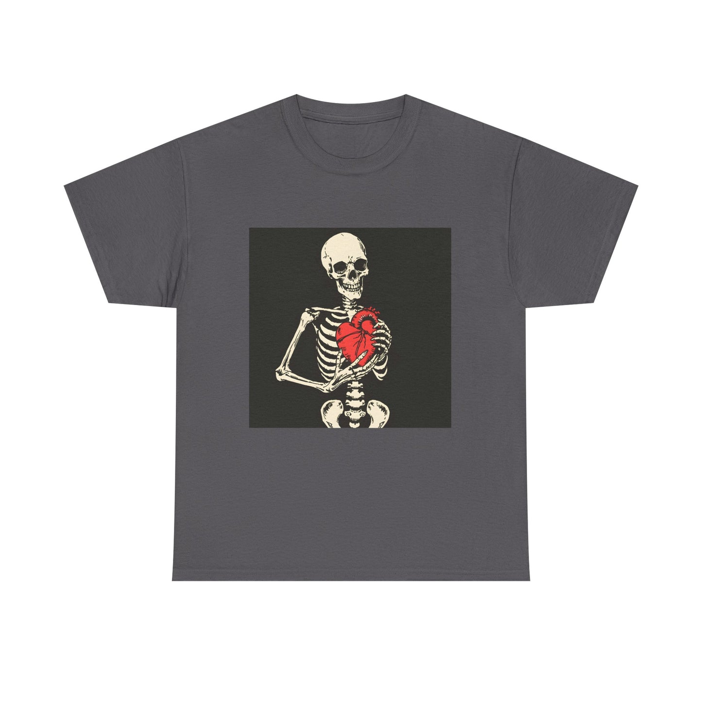 Skelly Goth Heart Unisex Heavy Cotton Tee