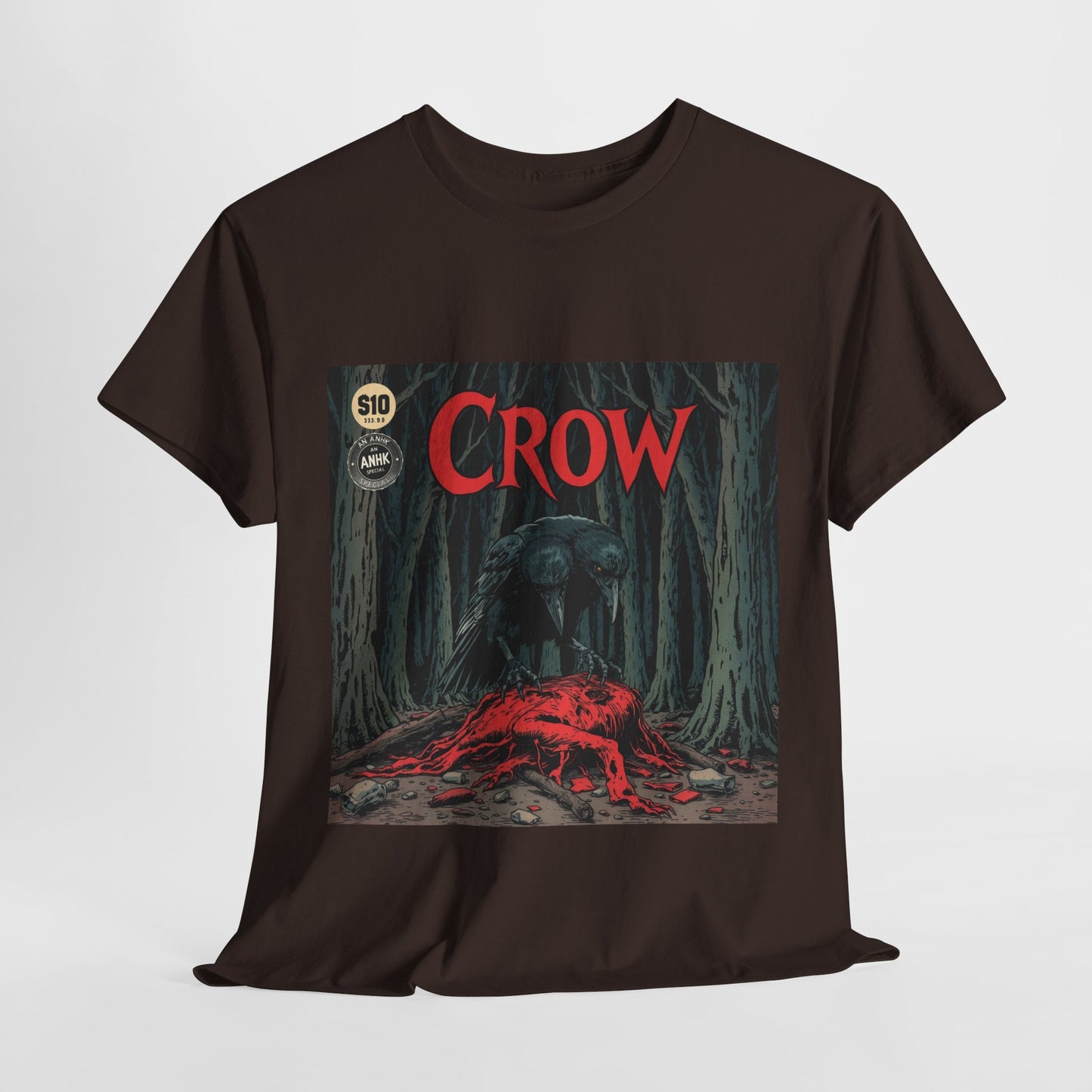 Vintage Comic Cover Crow Graphic Tee