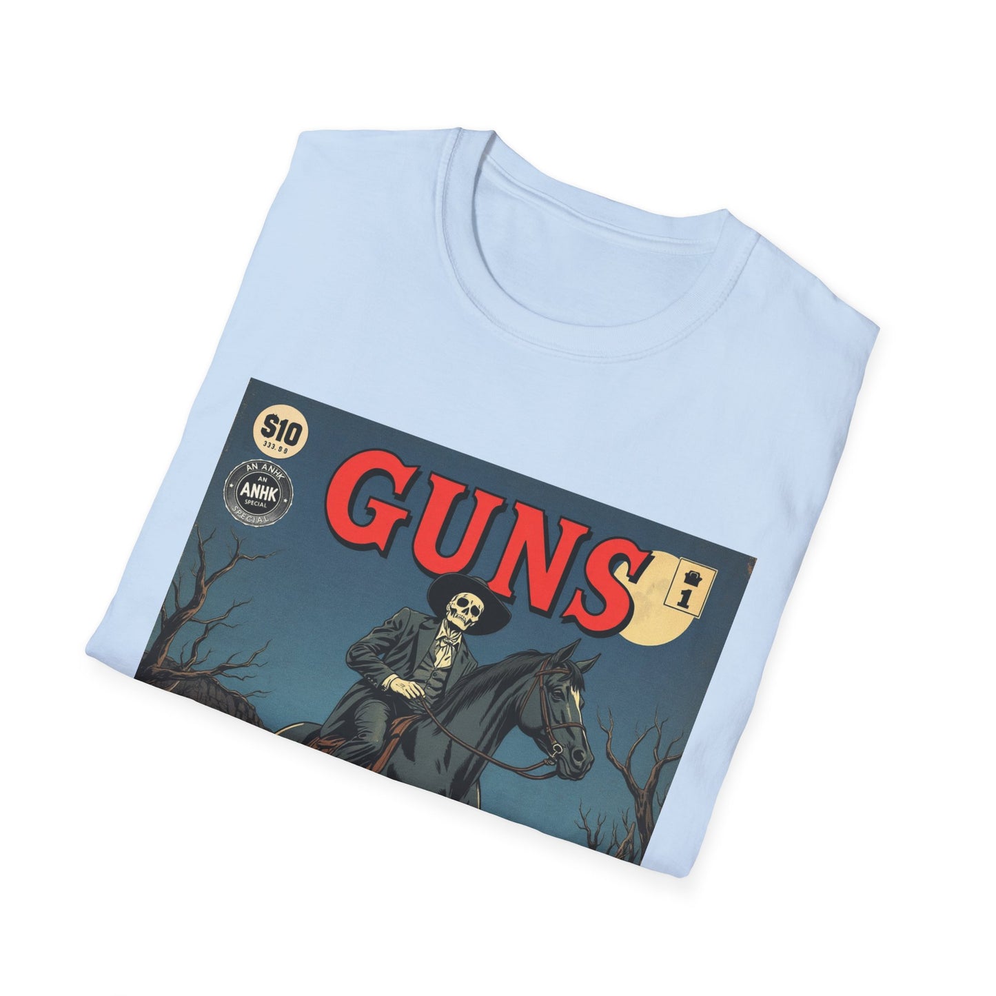 Vintage Comic Cover 'Guns' Graphic Tee
