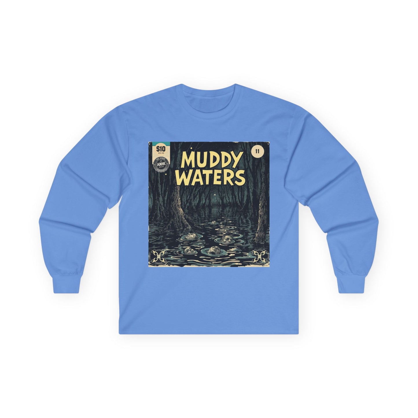 Vintage Comic Cover 'Muddy Waters' Long Sleeve Tee