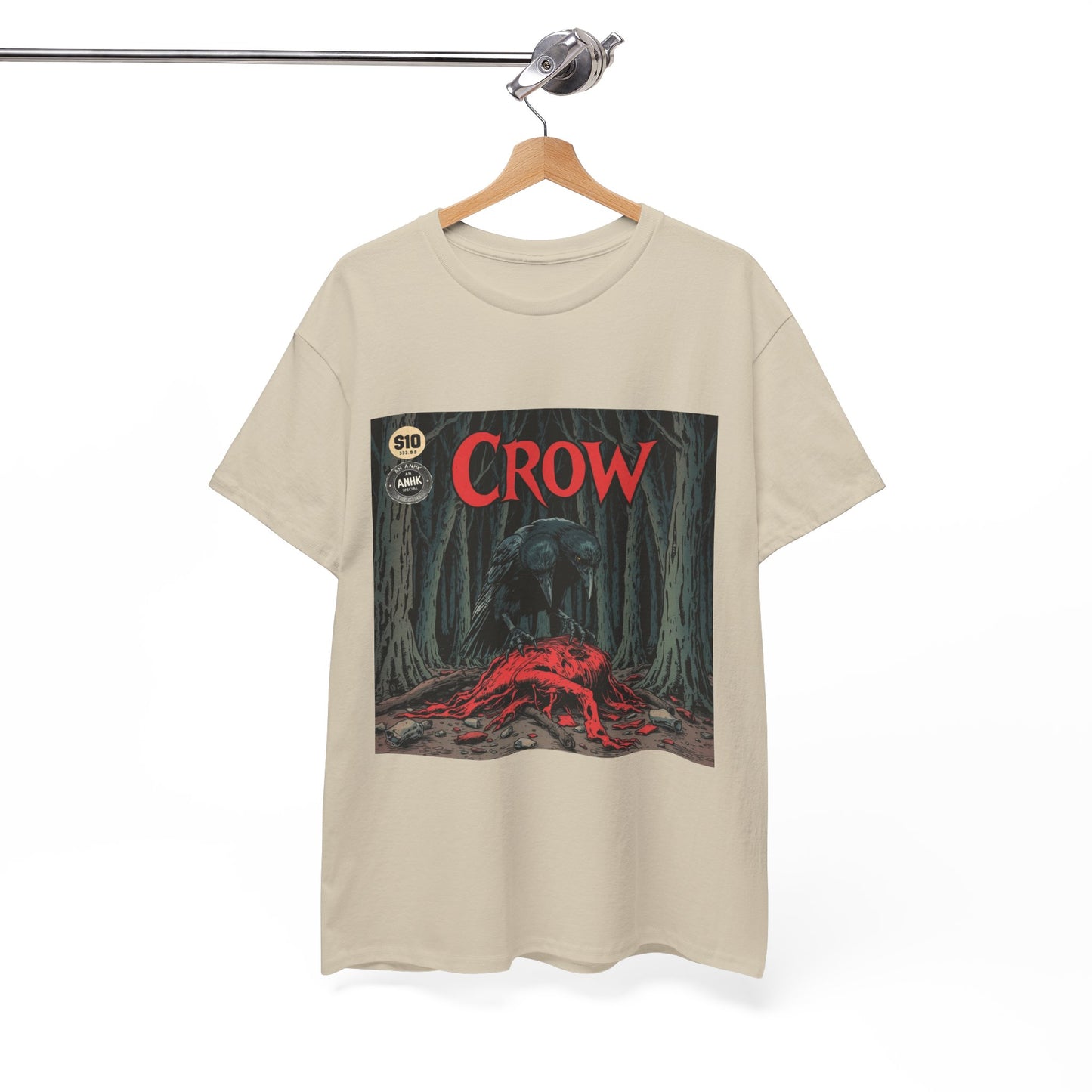 Vintage Comic Cover Crow Graphic Tee