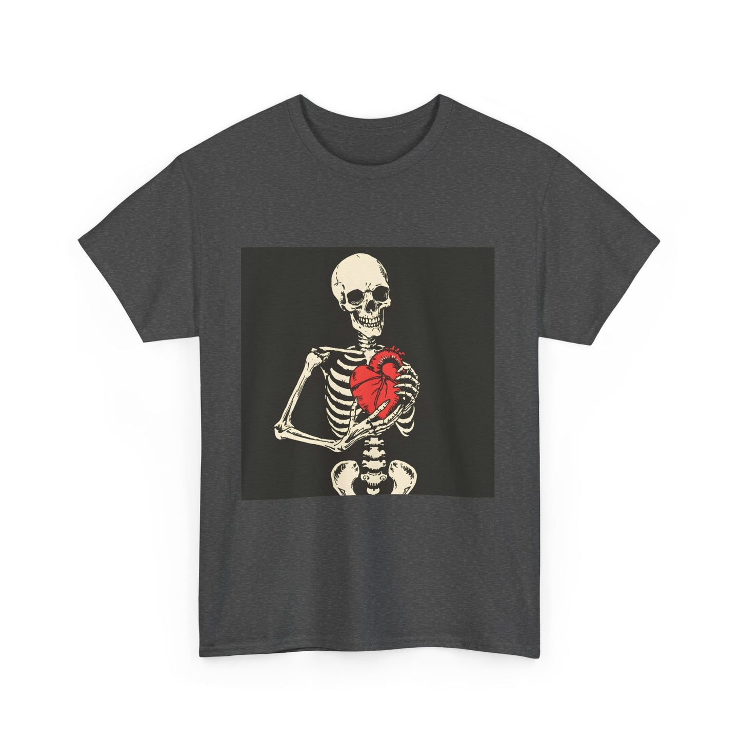 Skelly Goth Heart Unisex Heavy Cotton Tee
