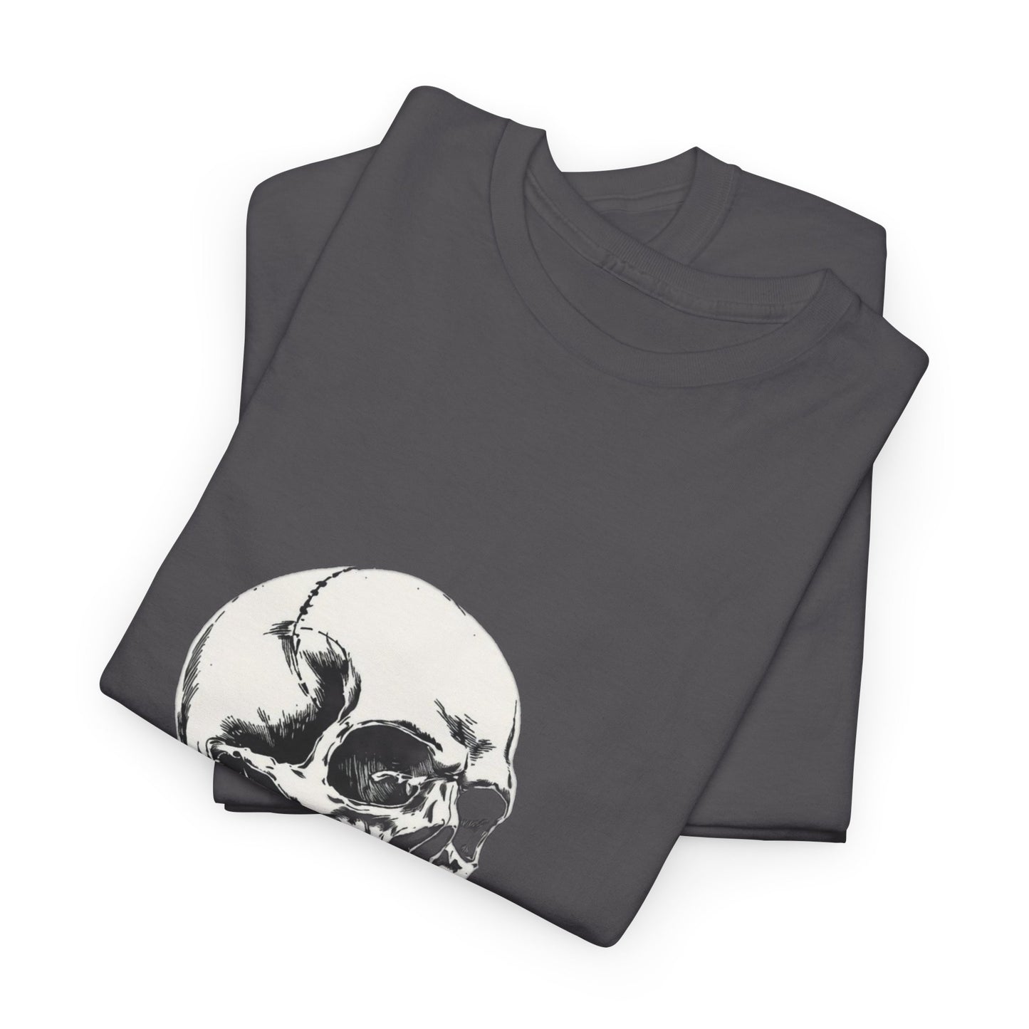 Skelly Goth Skull And Rose Unisex Heavy Cotton Tee