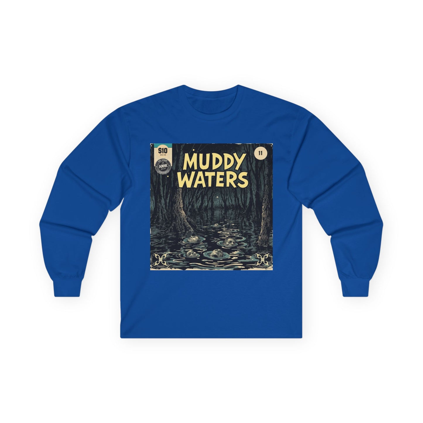 Vintage Comic Cover 'Muddy Waters' Long Sleeve Tee