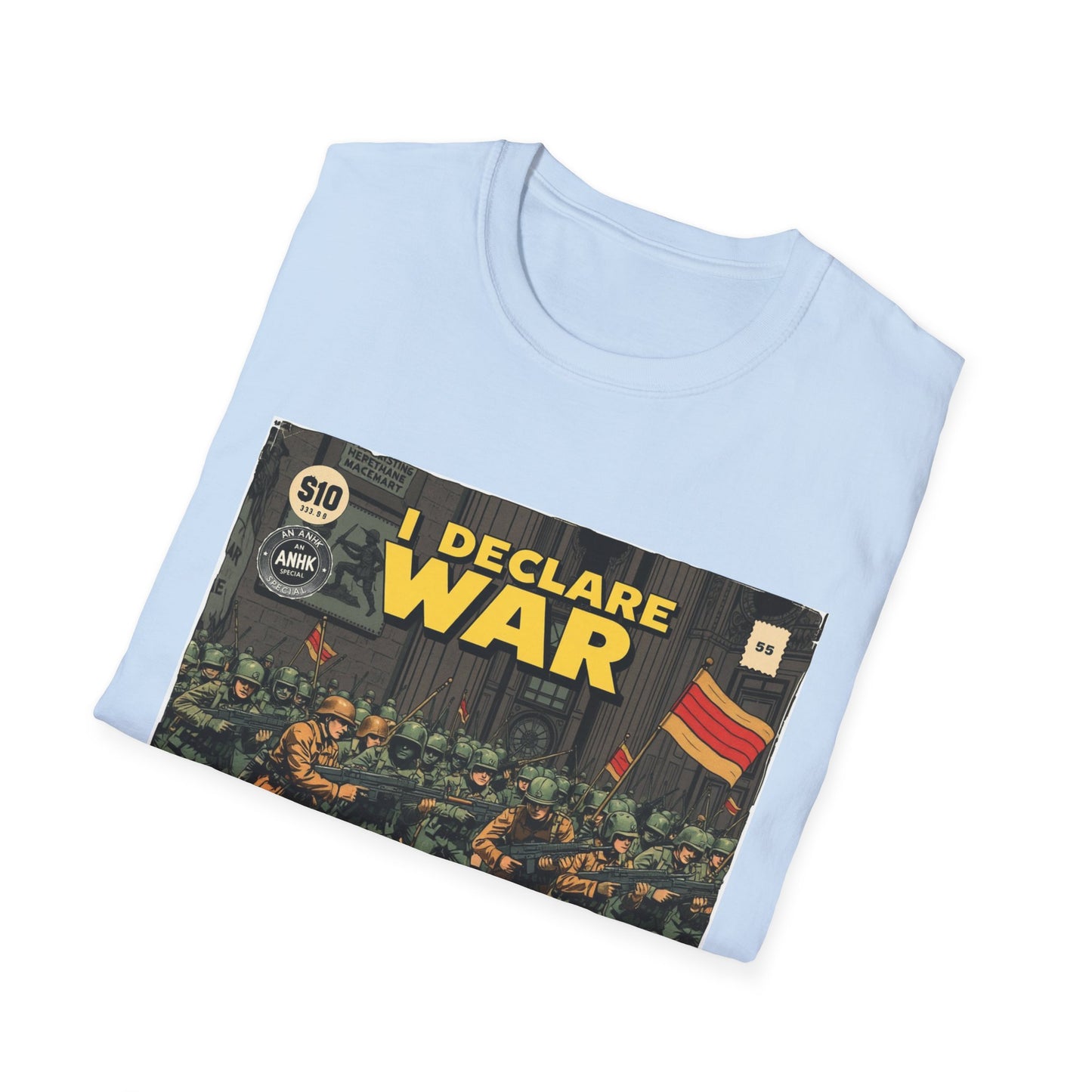 Vintage Comic Cover 'I Declare War' Graphic T-Shirt
