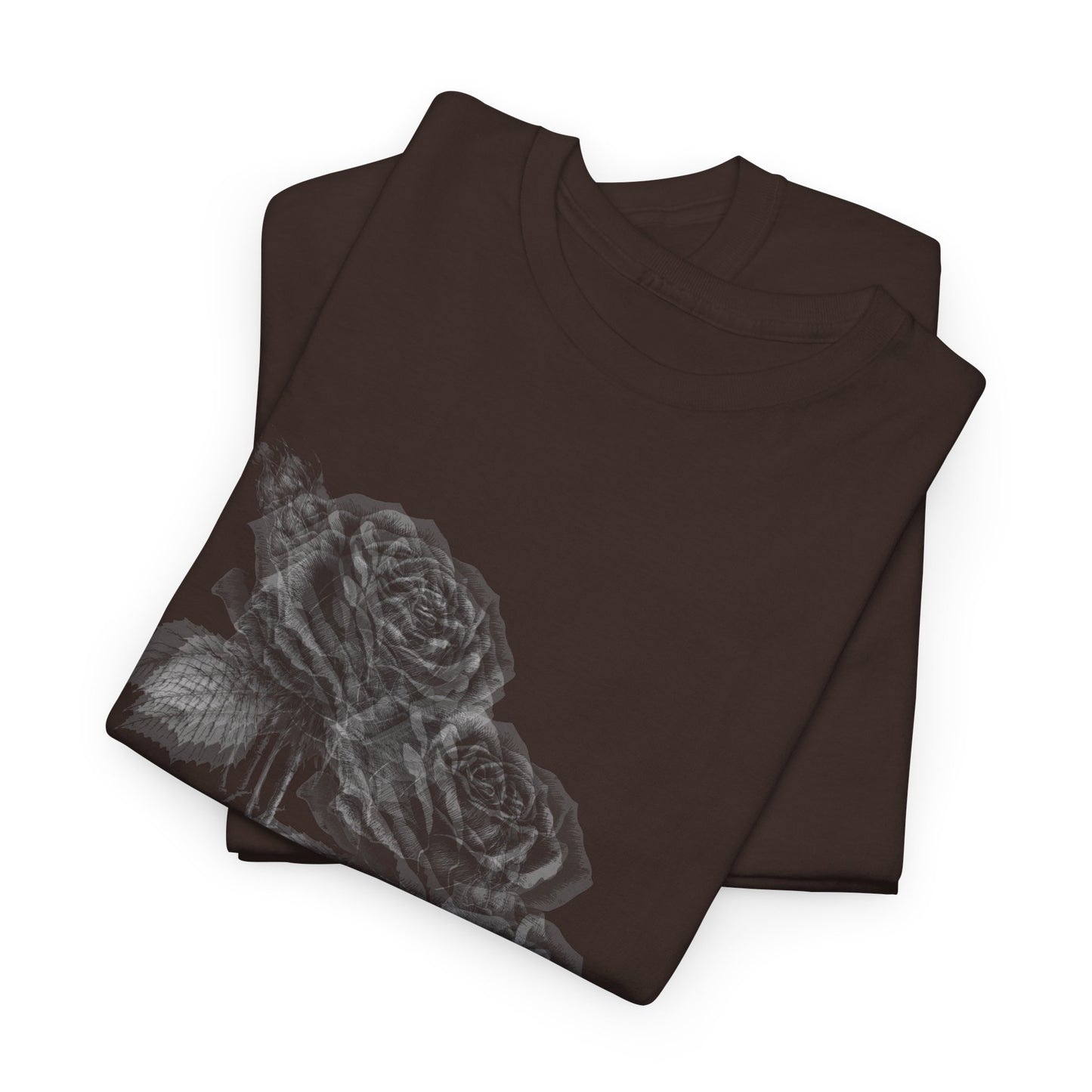 Y2k Gothic Faded Rose Unisex Heavy Cotton Tee