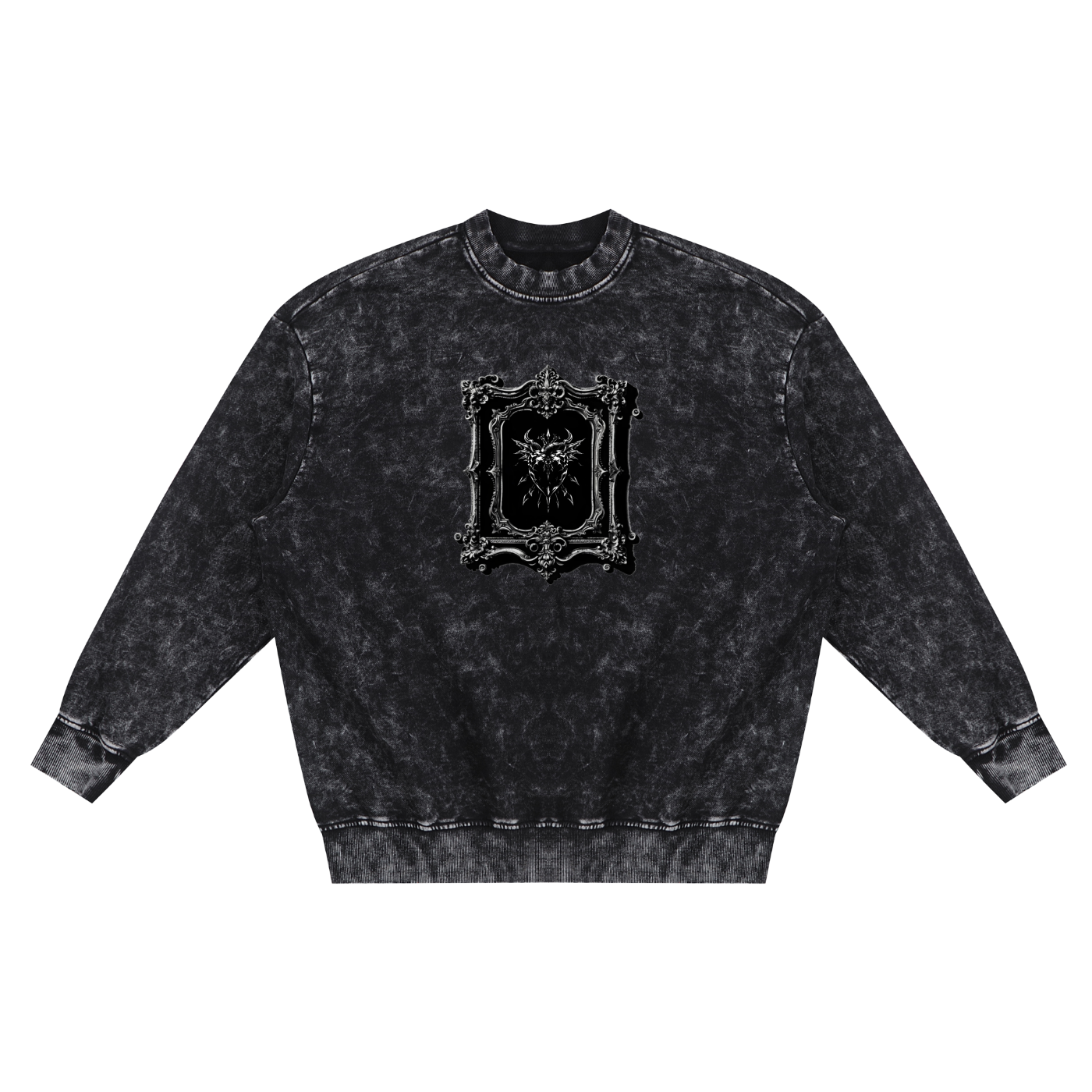 Snow Washed Hand-Frayed Sweatshirt
