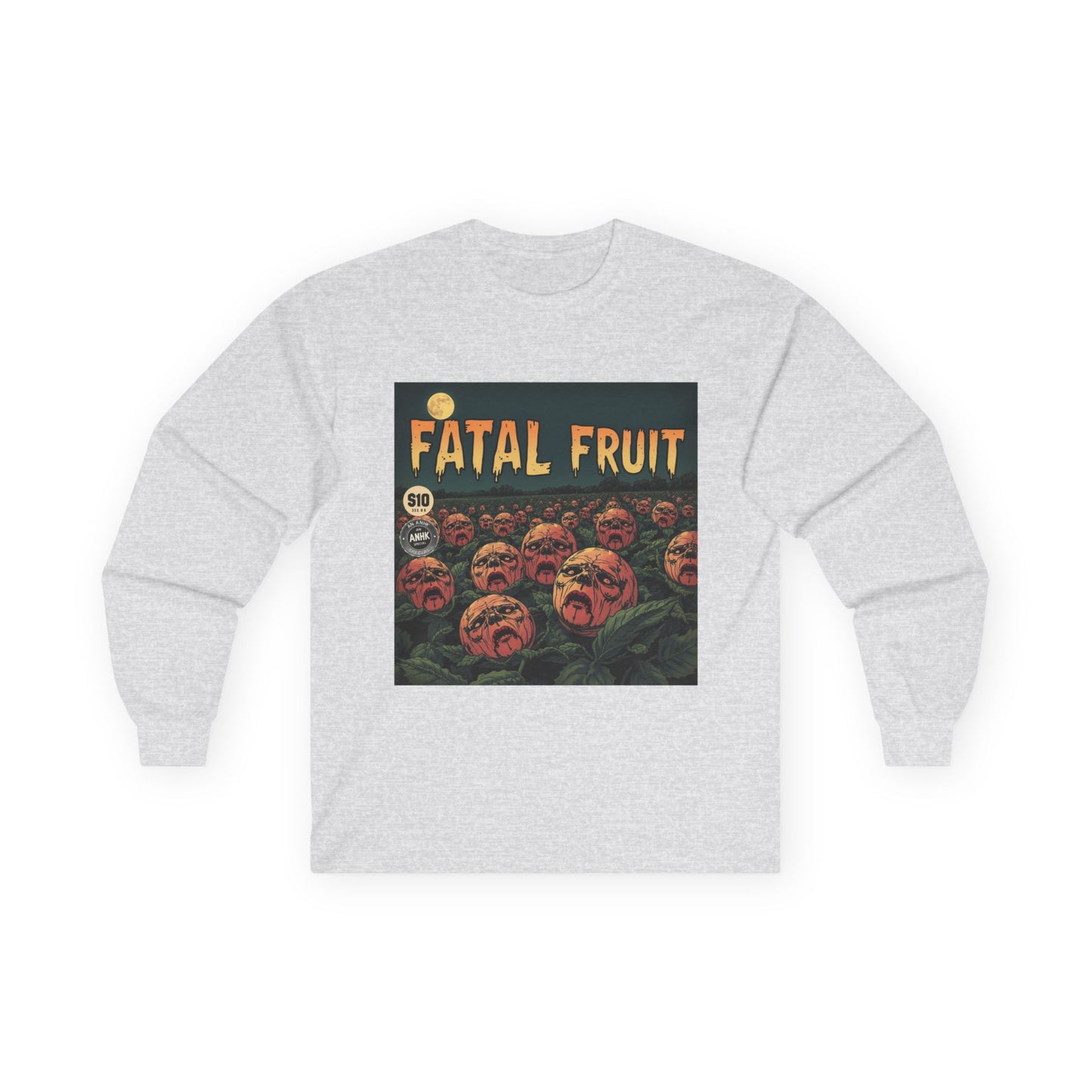 Vintage Comic Cover Fatal Fruit Unisex Long Sleeve Tee