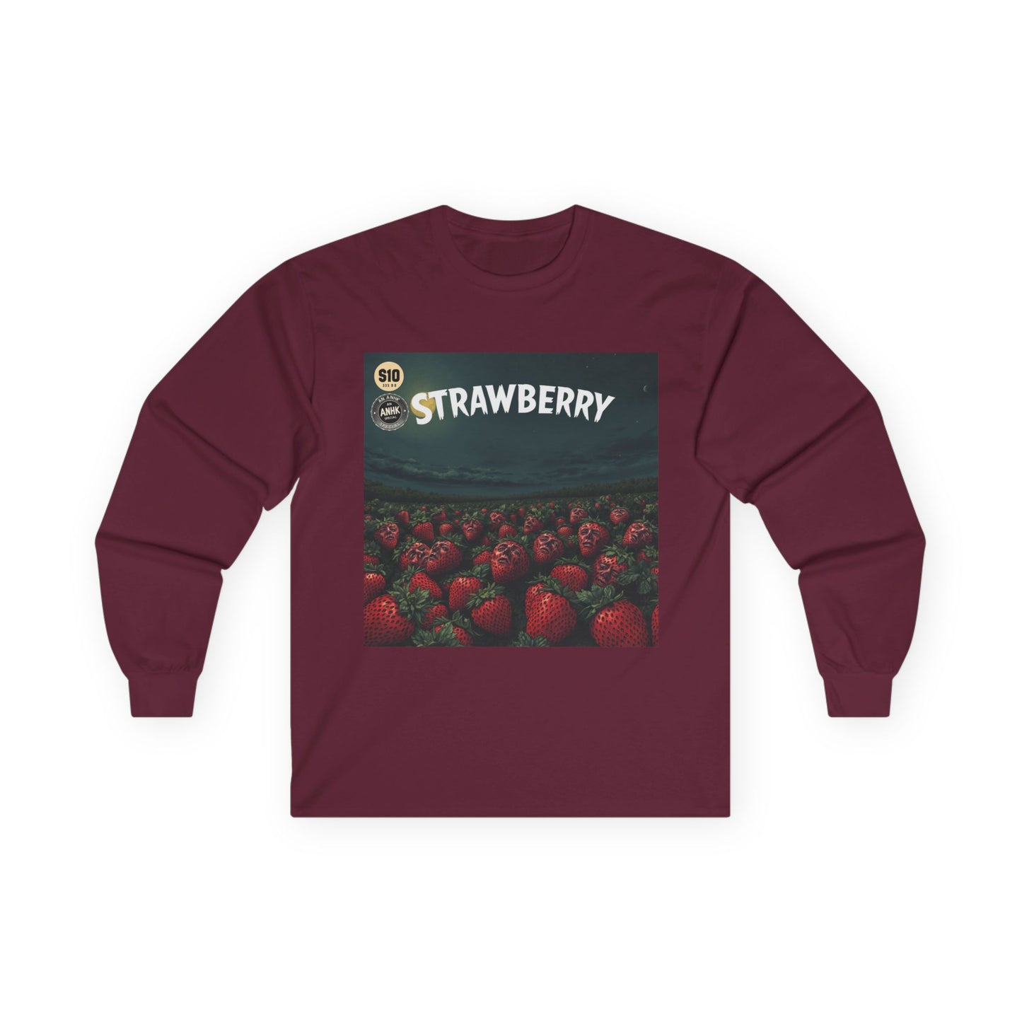 Vintage Comic Cover Fatal Strawberry Fields Unisex Ultra Cotton Long Sleeve Tee