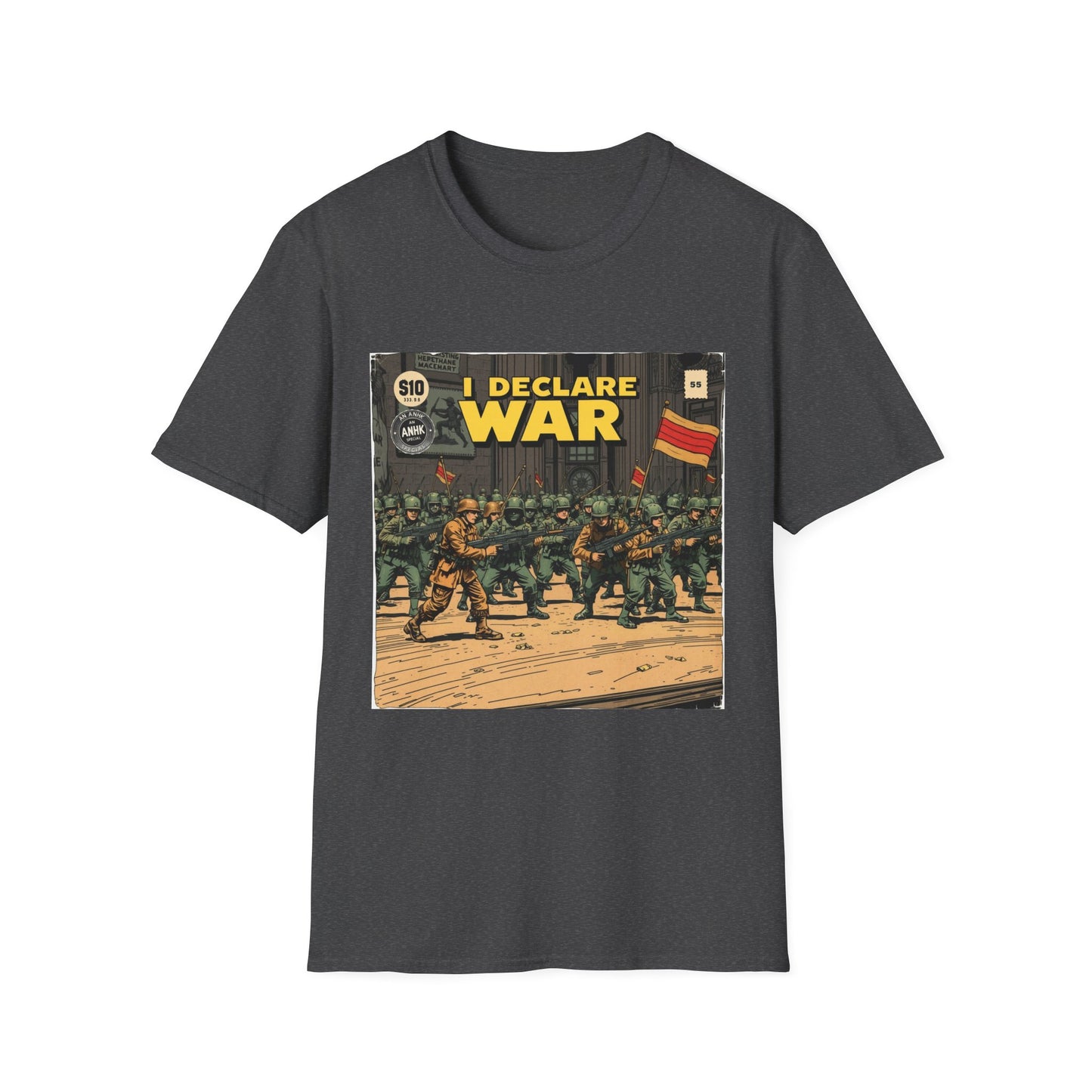 Vintage Comic Cover 'I Declare War' Graphic T-Shirt