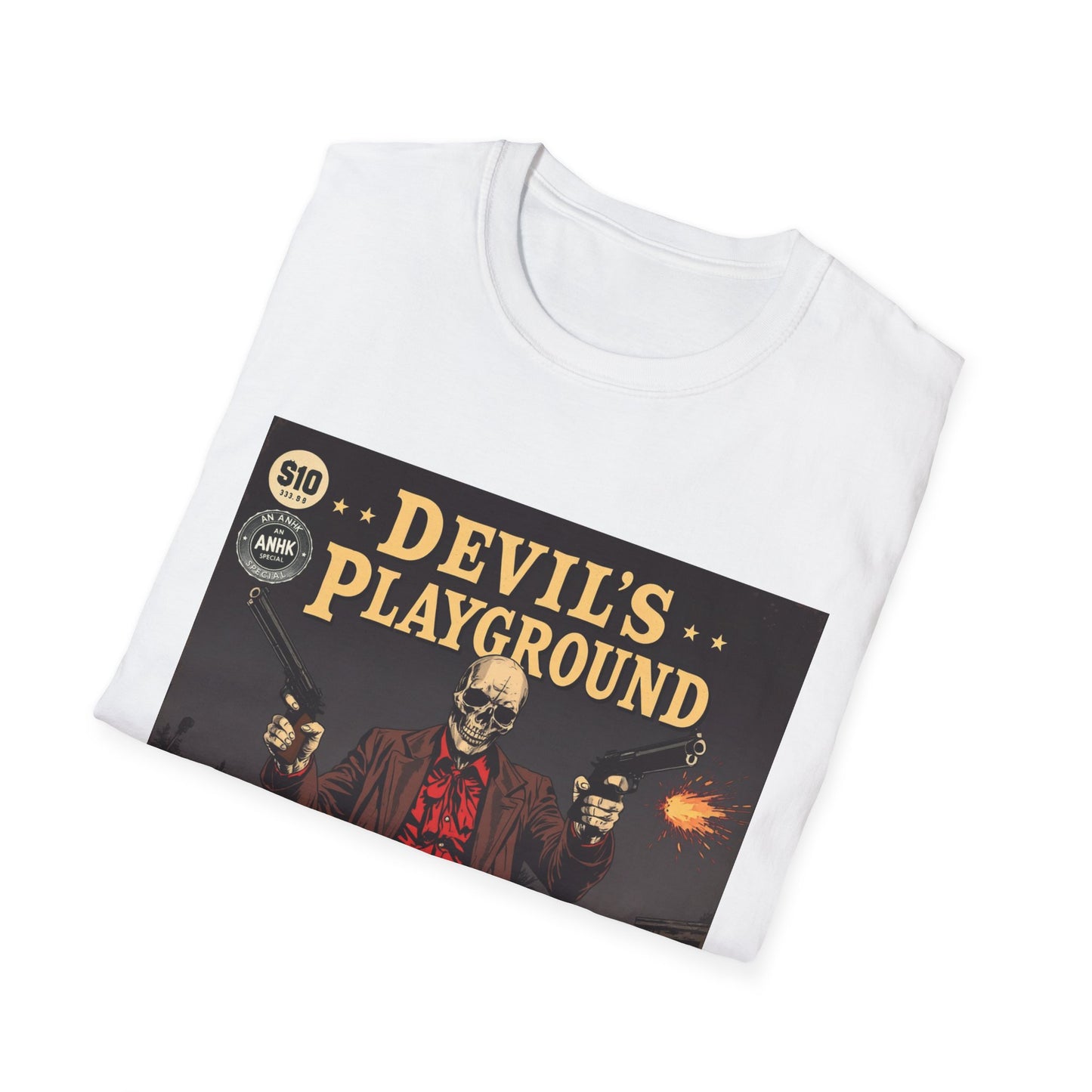 Vintage Comic Cover 'Devil's Playground' Graphic Tee