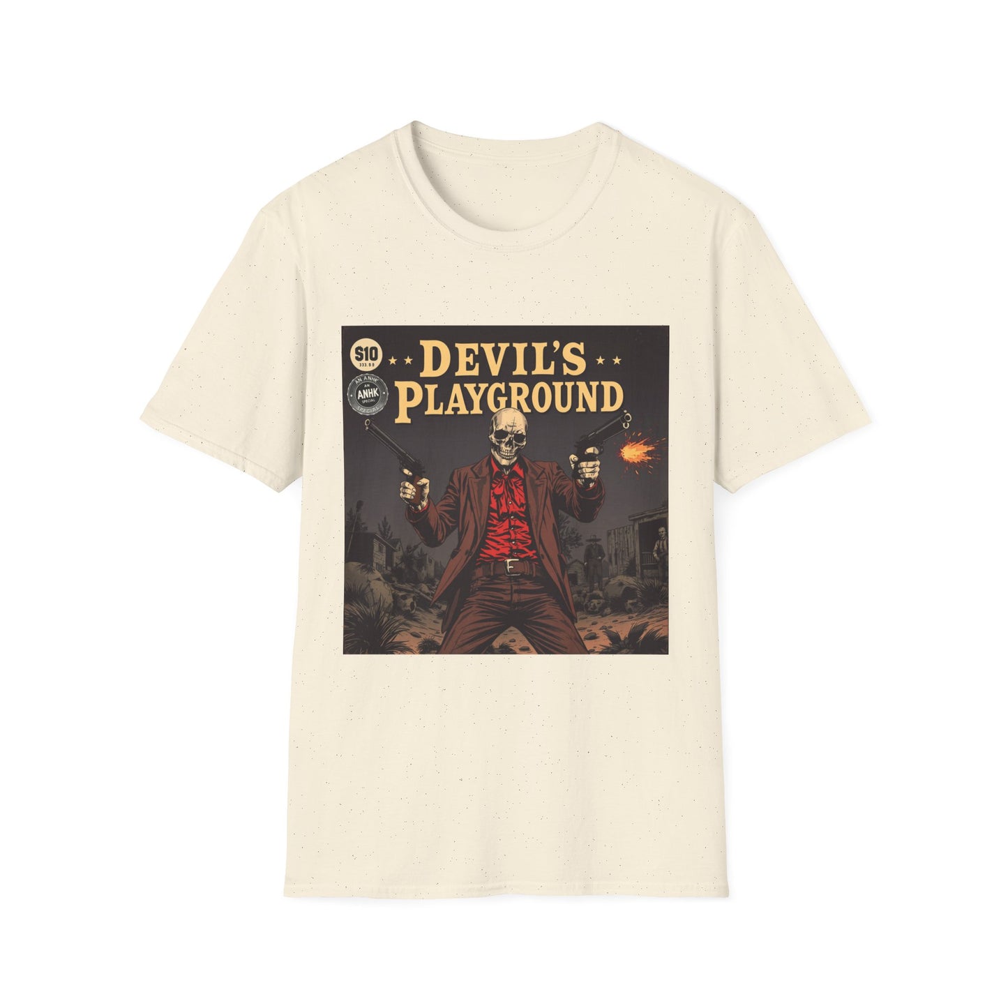 Vintage Comic Cover 'Devil's Playground' Graphic Tee