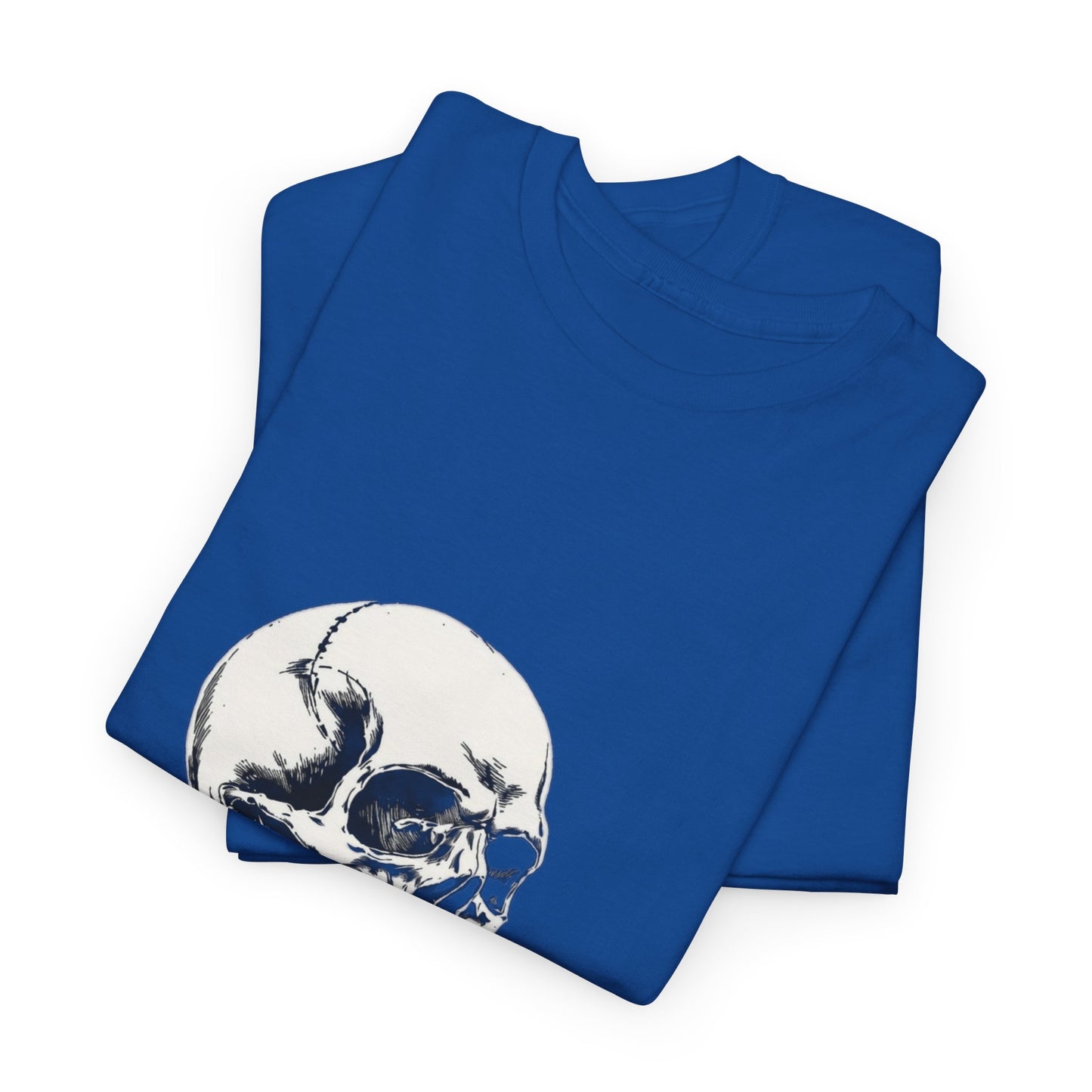 Skelly Goth Skull And Rose Unisex Heavy Cotton Tee