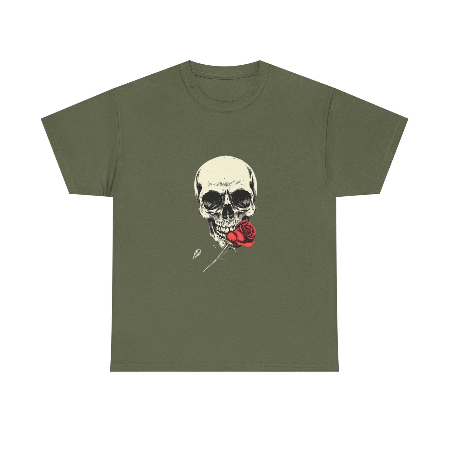 Gothic Y2k Skull Rose Unisex Tee