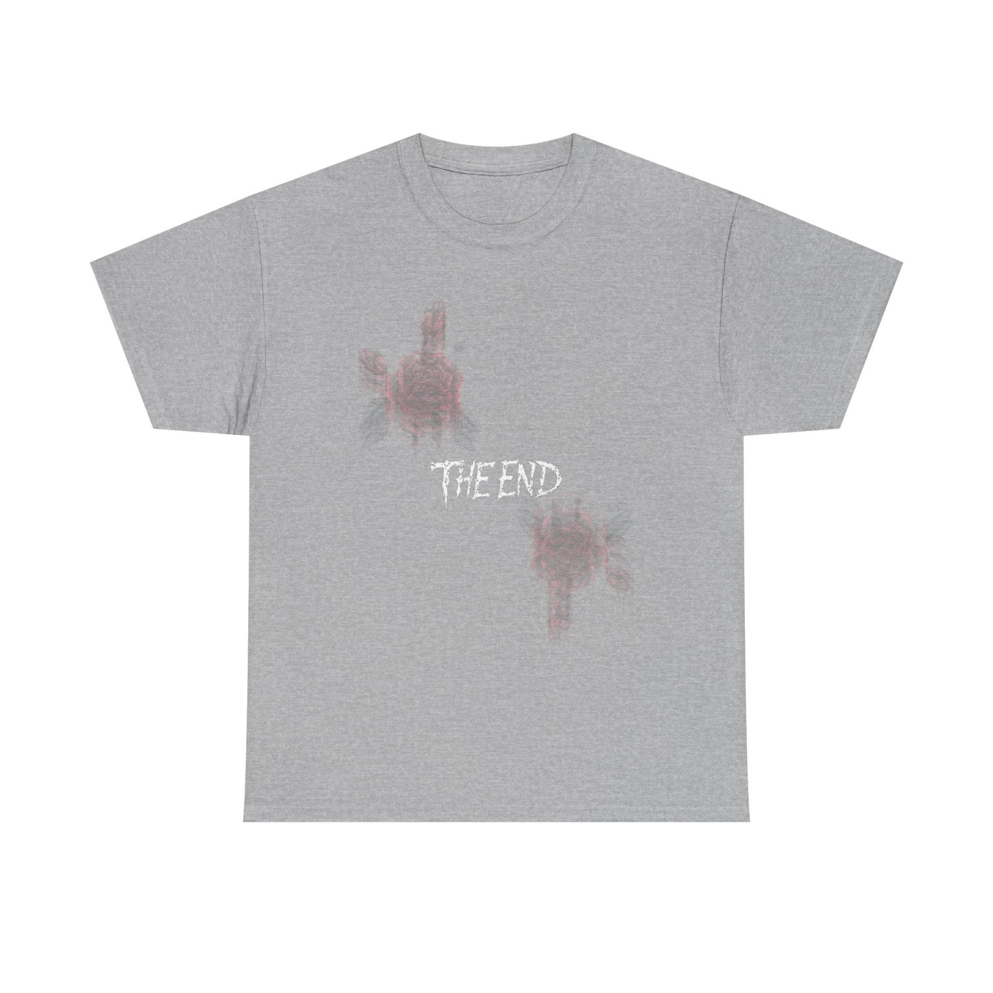 Gothic Y2k Faded Rose Unisex Heavy Cotton Tee