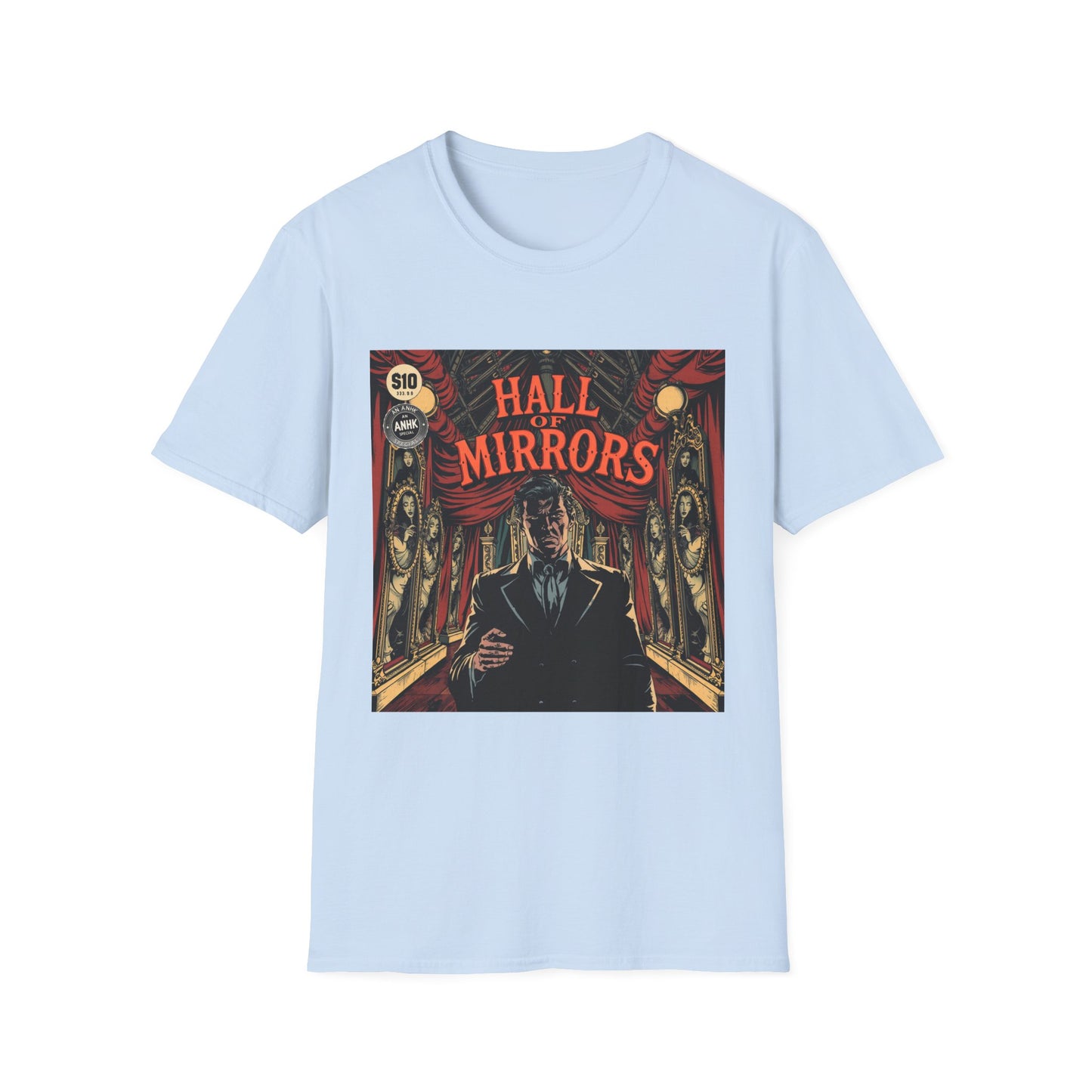 Vintage Comic Cover 'Hall of Mirrors' T-Shirt