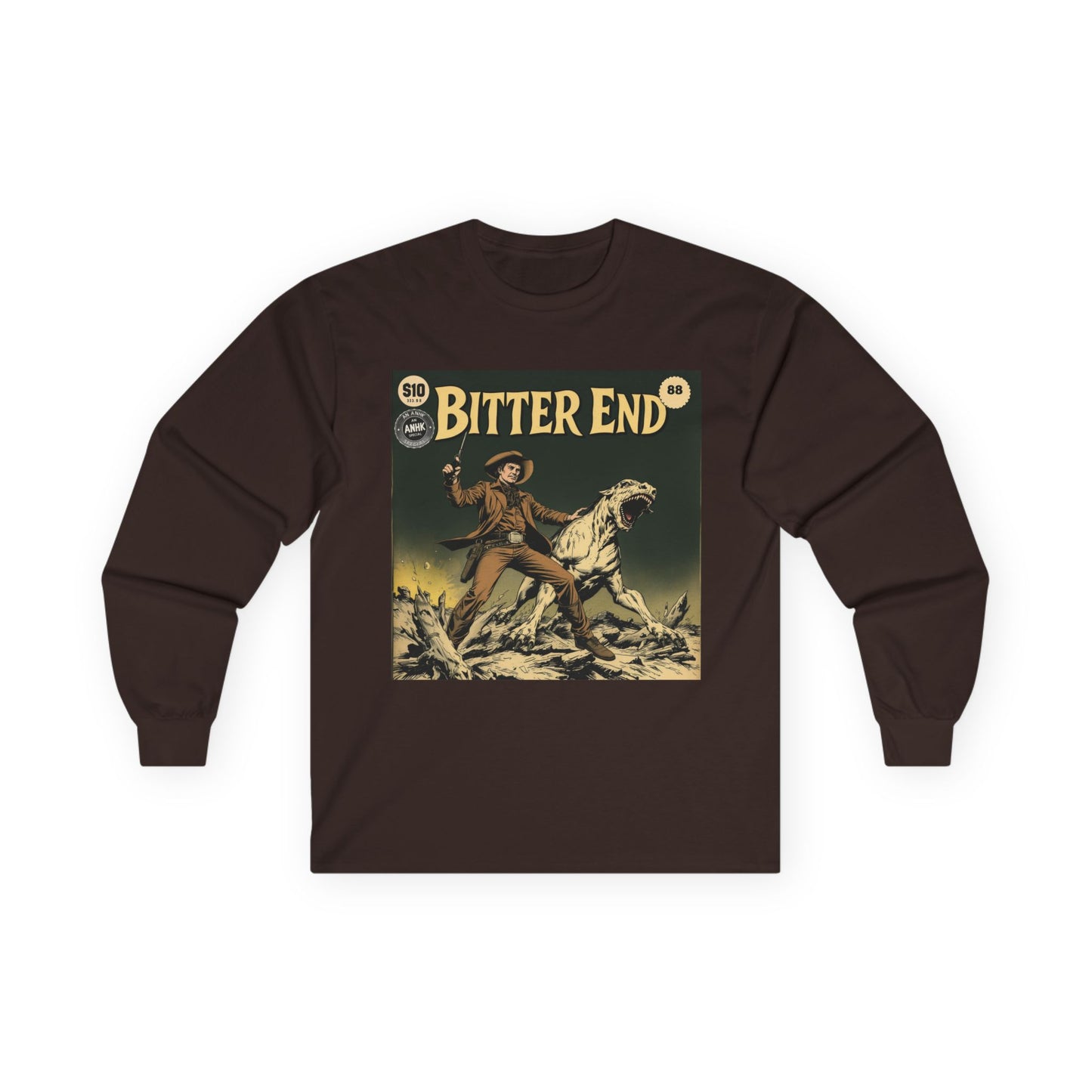 Vintage Comic Cover 'Bitter End' Long Sleeve Tee
