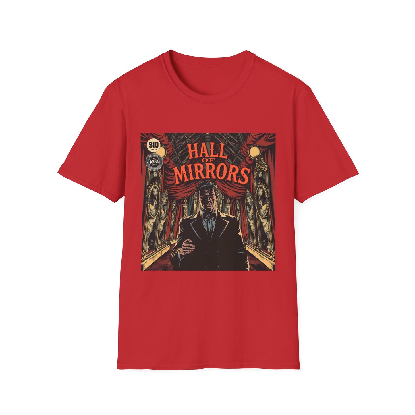 Vintage Comic Cover 'Hall of Mirrors' T-Shirt