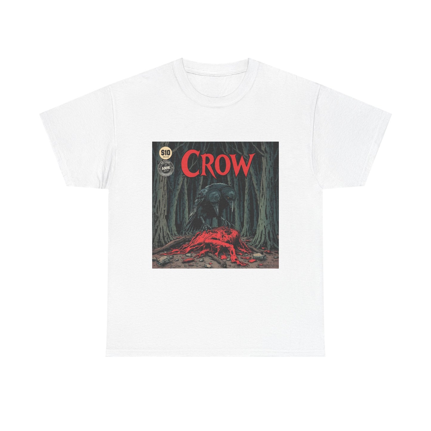 Vintage Comic Cover Crow Graphic Tee